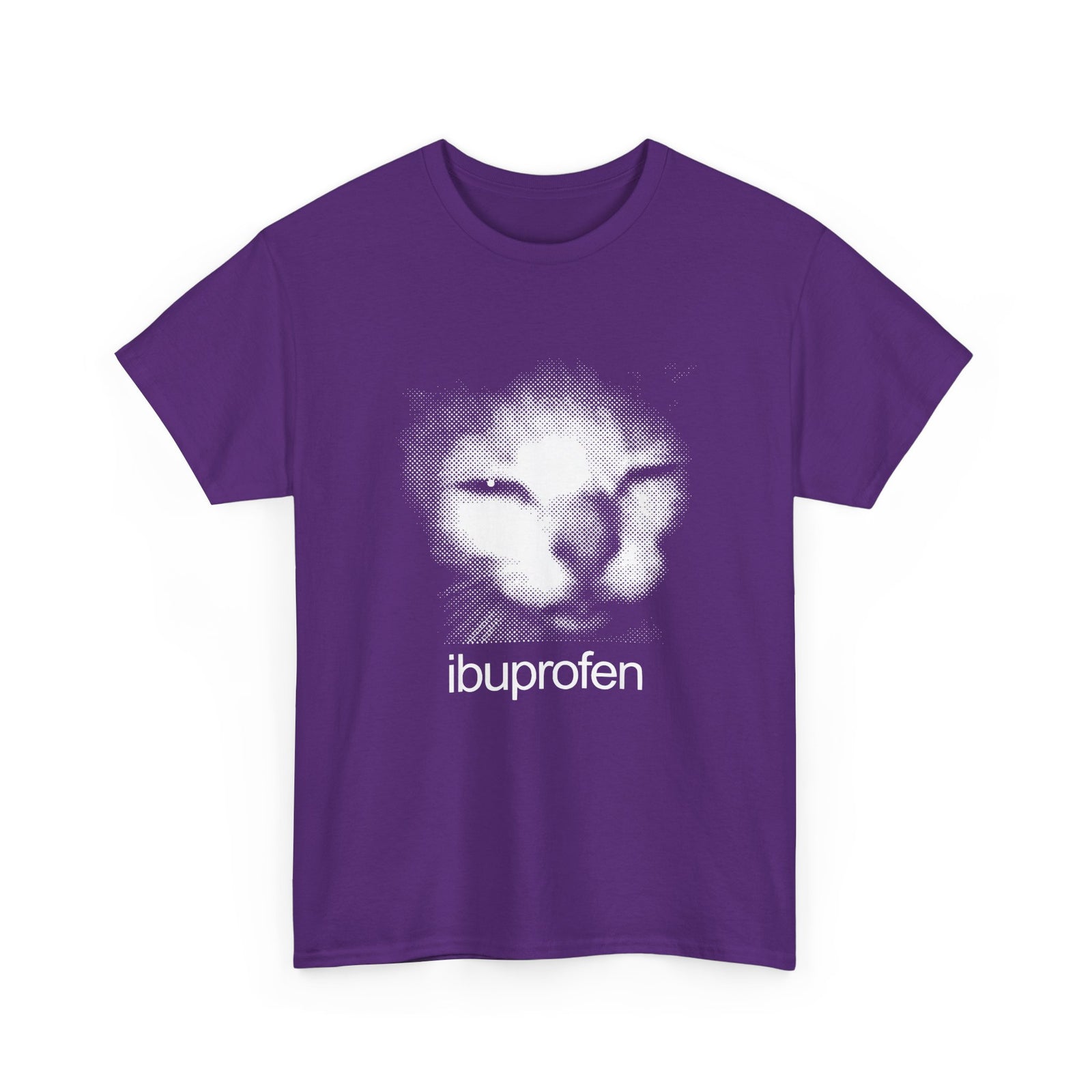 Funny Cat Meme Ibuprofen T-Shirt Humorous Pain Relief Graphic Tee