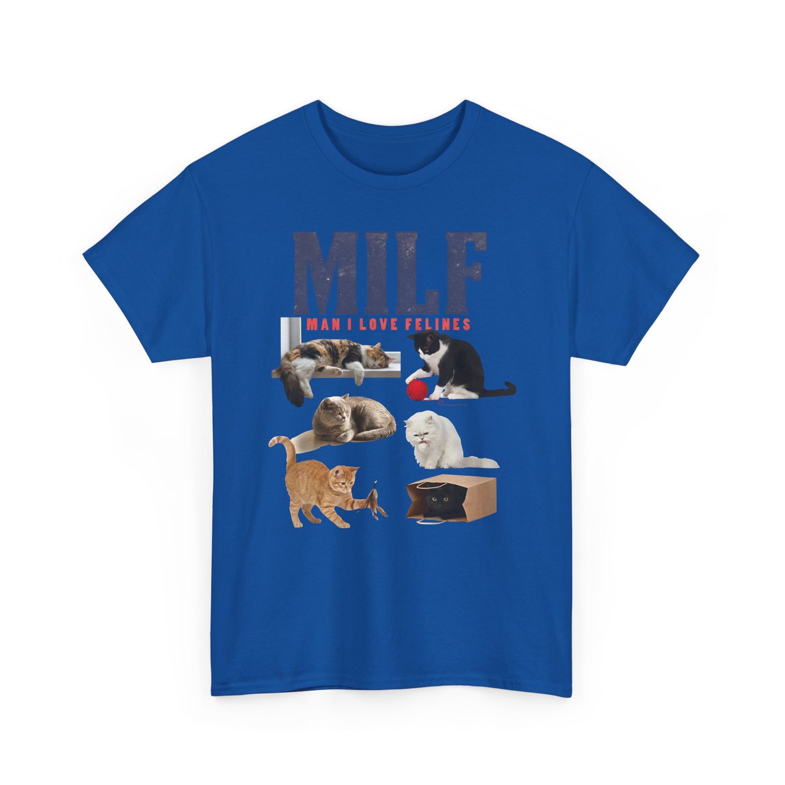 MILF 'Man I Love Felines' T-Shirt – Funny Cat Lover Tee