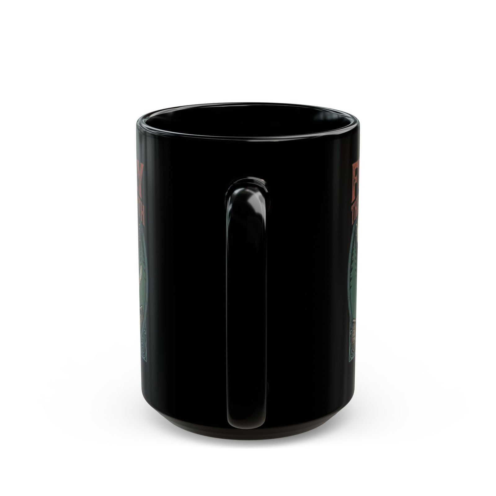 Horror Cat "Furday the Purrteenth" Black Mug