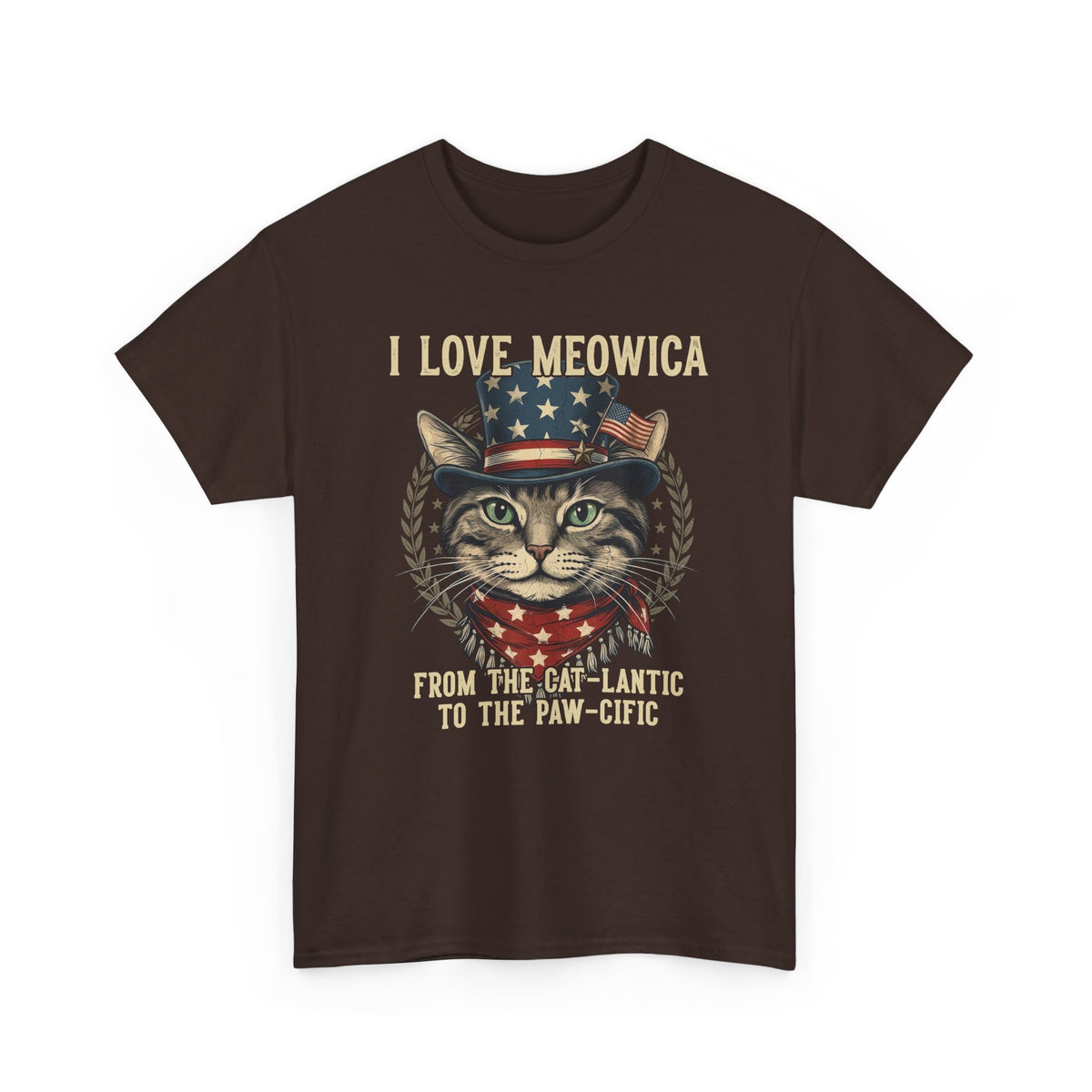 I Love MEOWICA Cat T-Shirt — From the Cat-lantic to the Paw-cific