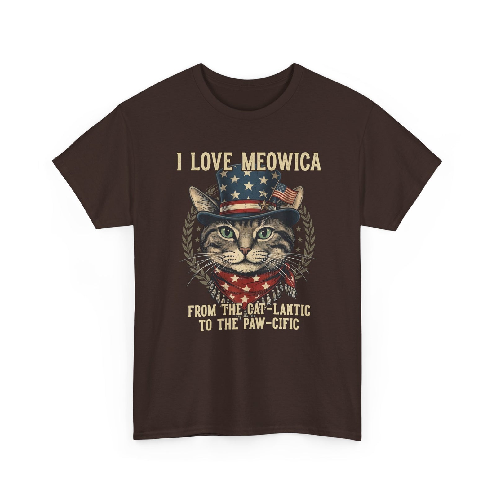 I Love MEOWICA Cat T-Shirt — From the Cat-lantic to the Paw-cific