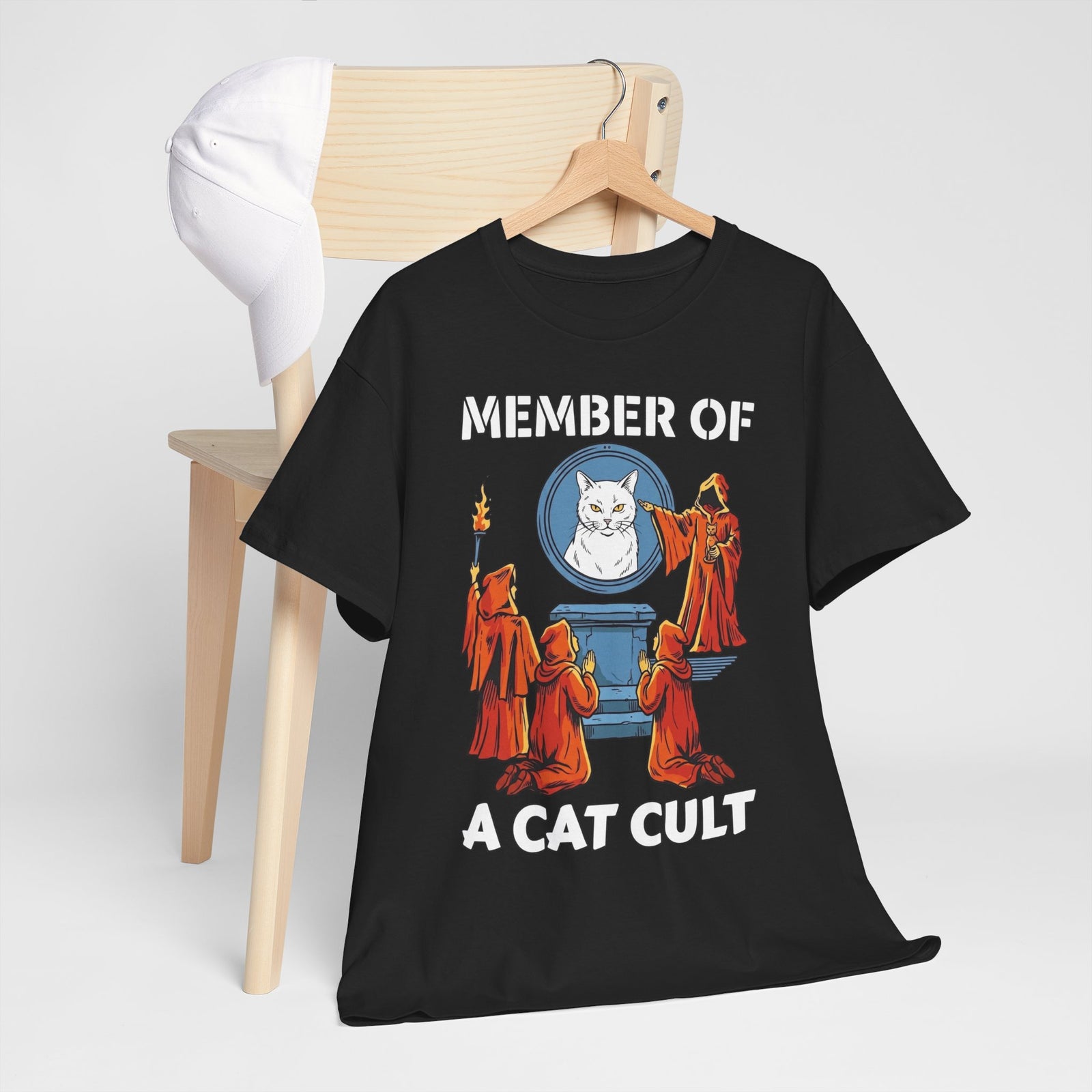 Member of a Cat Cult T-Shirt — Funny Cat Lover Tee