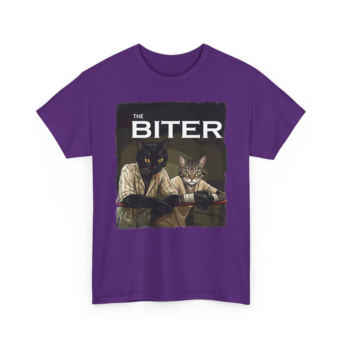 The Biter Cat T-Shirt — Retro Boxing Cats Graphic Tee