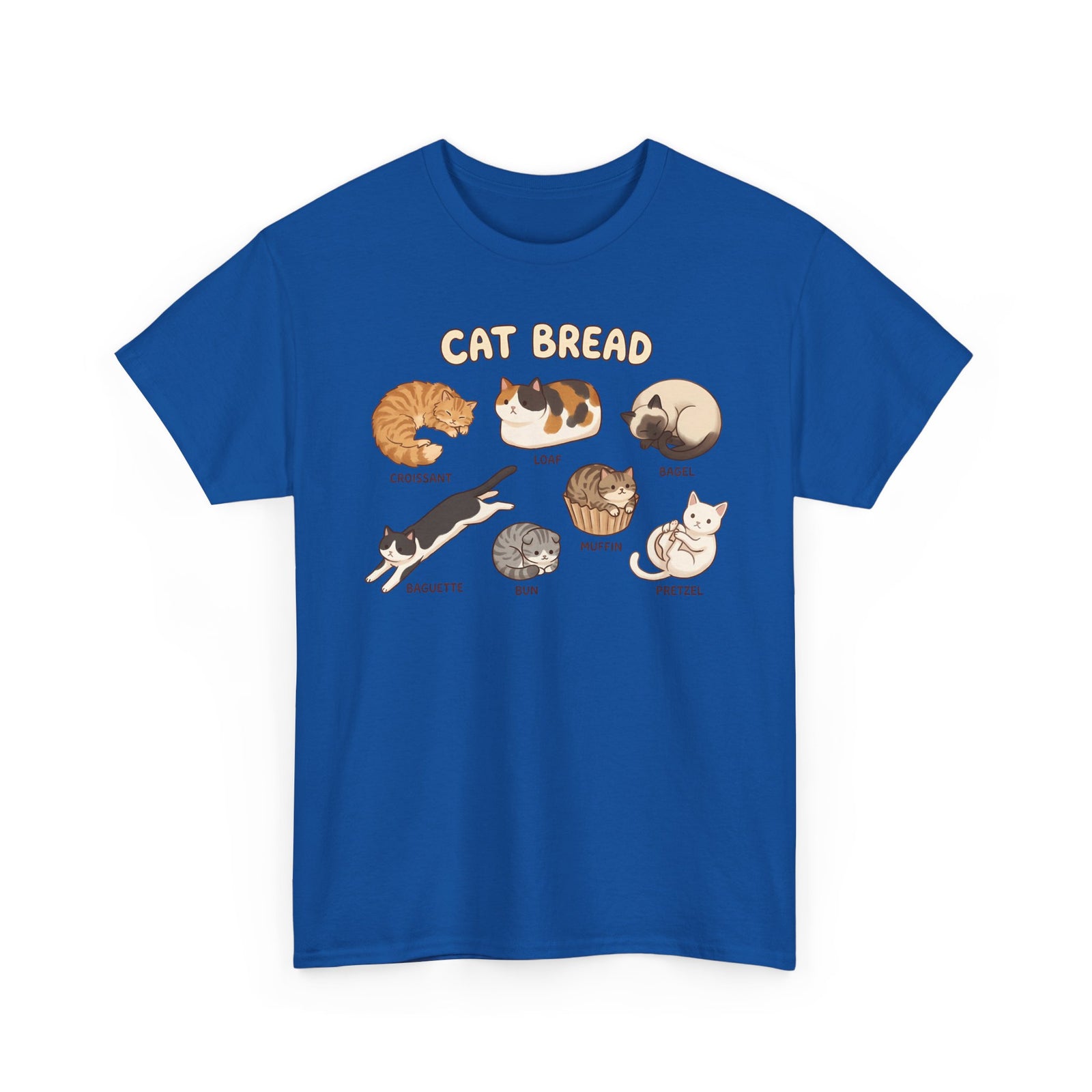 Cats & Breads T-Shirt — Cute Cat and Bread Graphic Tee