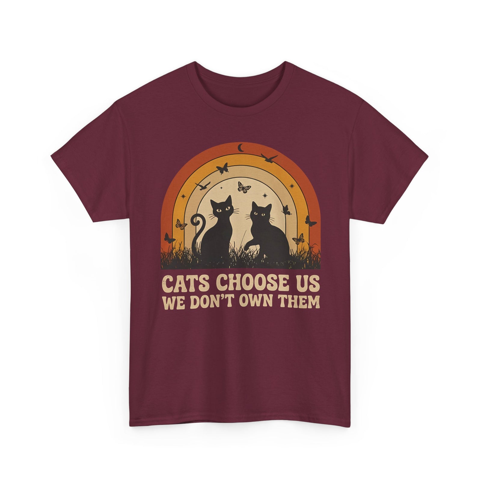 Cats Choose Us Tee — "Cats Choose Us, We Don't Own Them" Cat Lover T‑Shirt