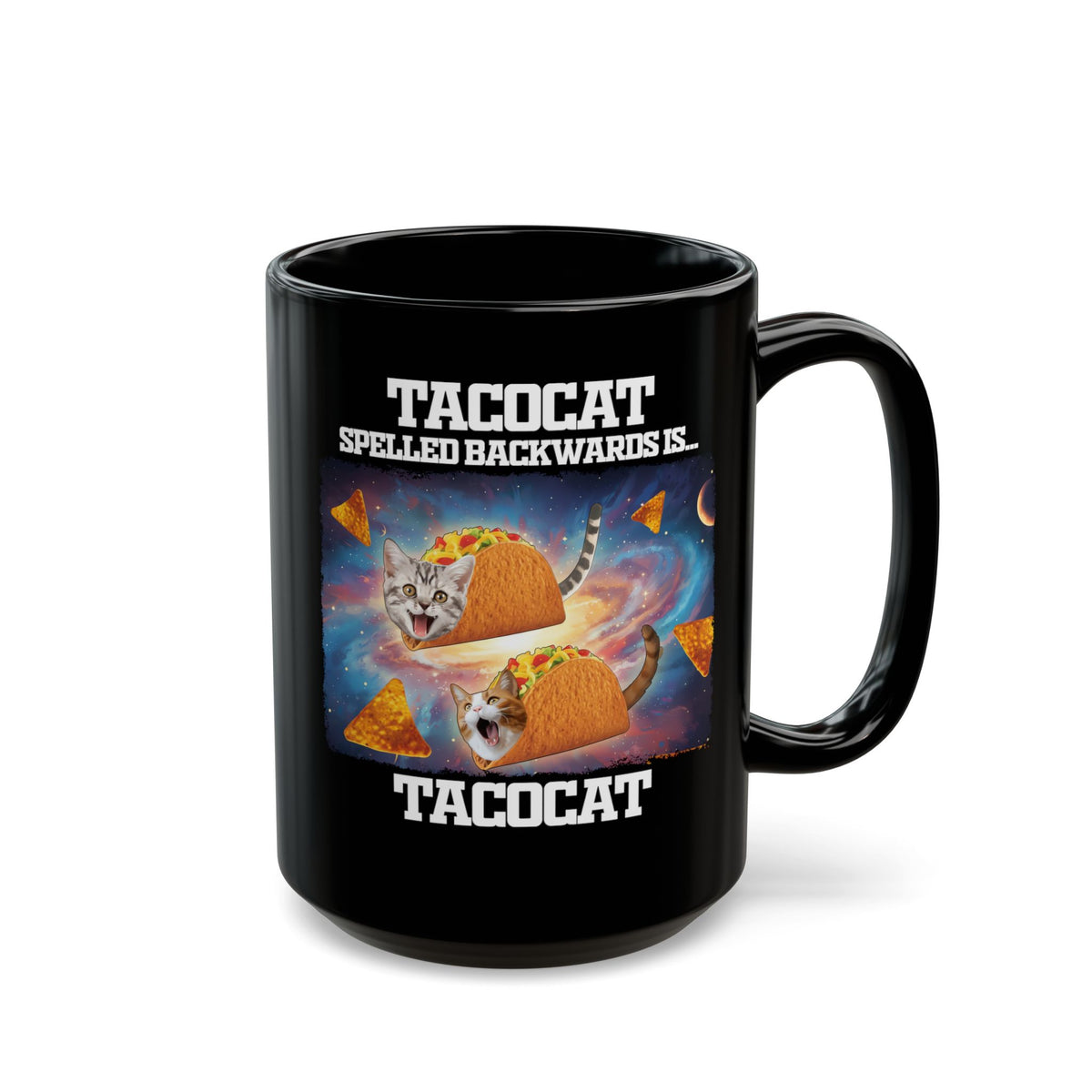 Tacocat Spelled Backwards Is Tacocat Black Mug