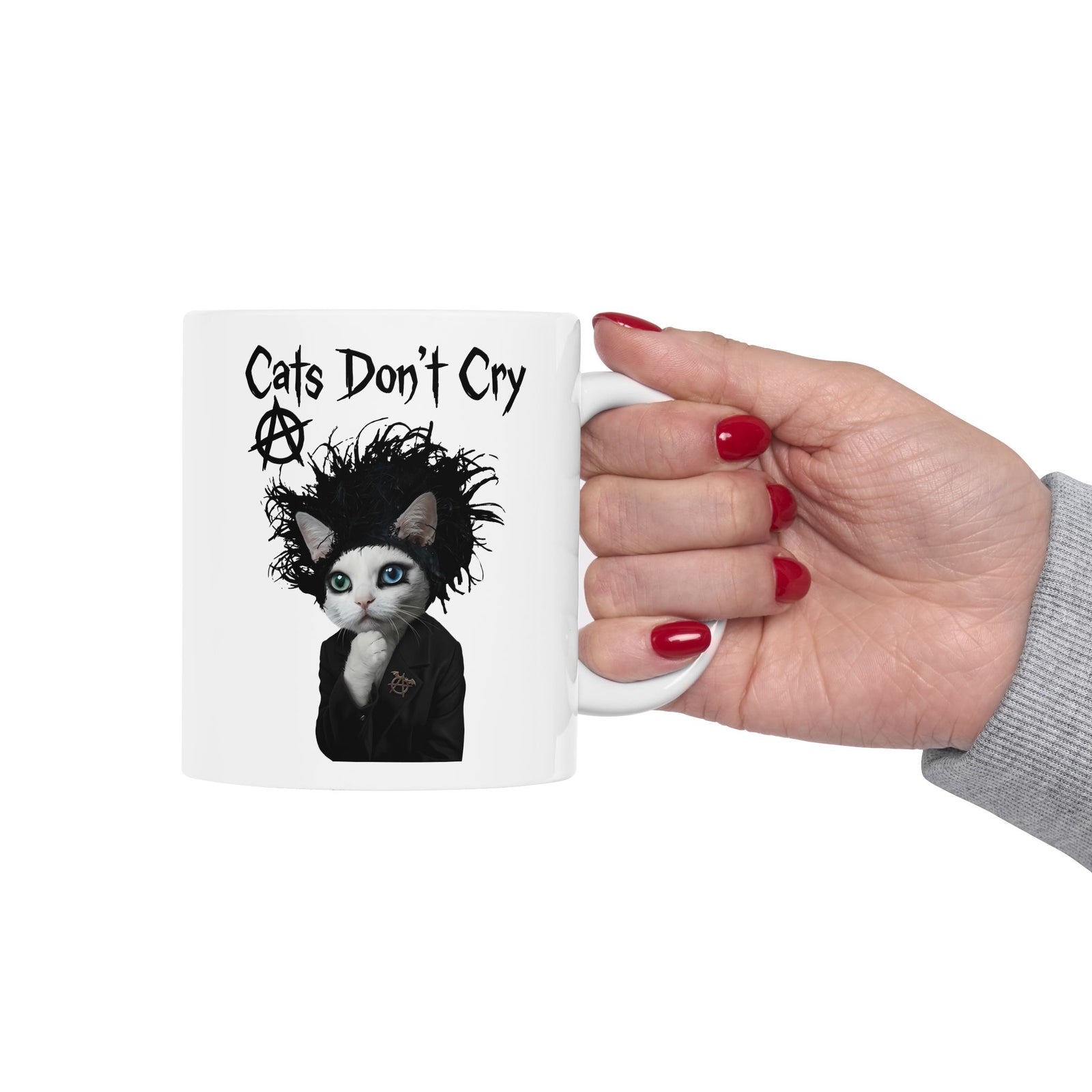 Cats Don't Cry Ceramic Mug — Funny Cat Lover Mug