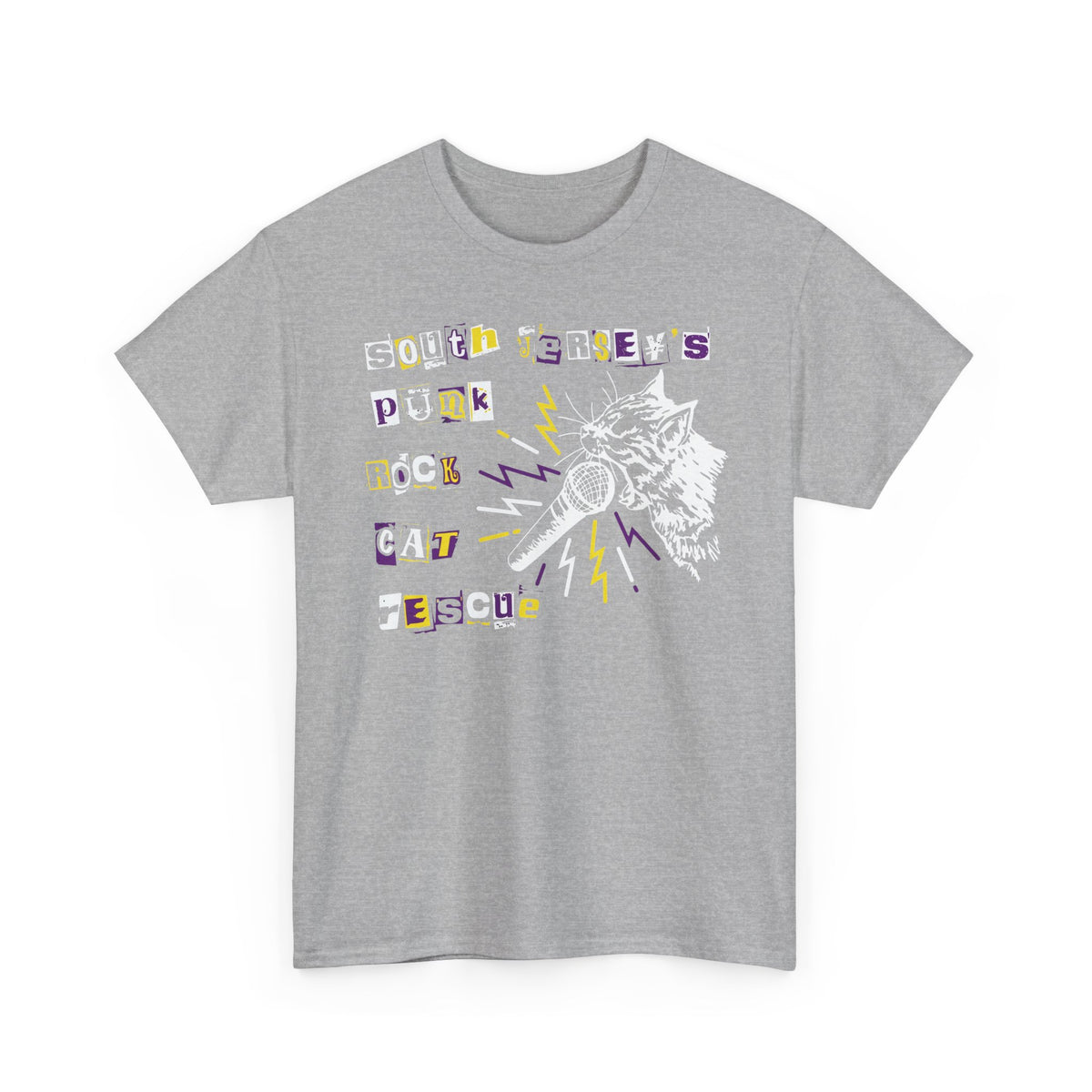 Punk Rock Cat Tee Graphic Band Shirt