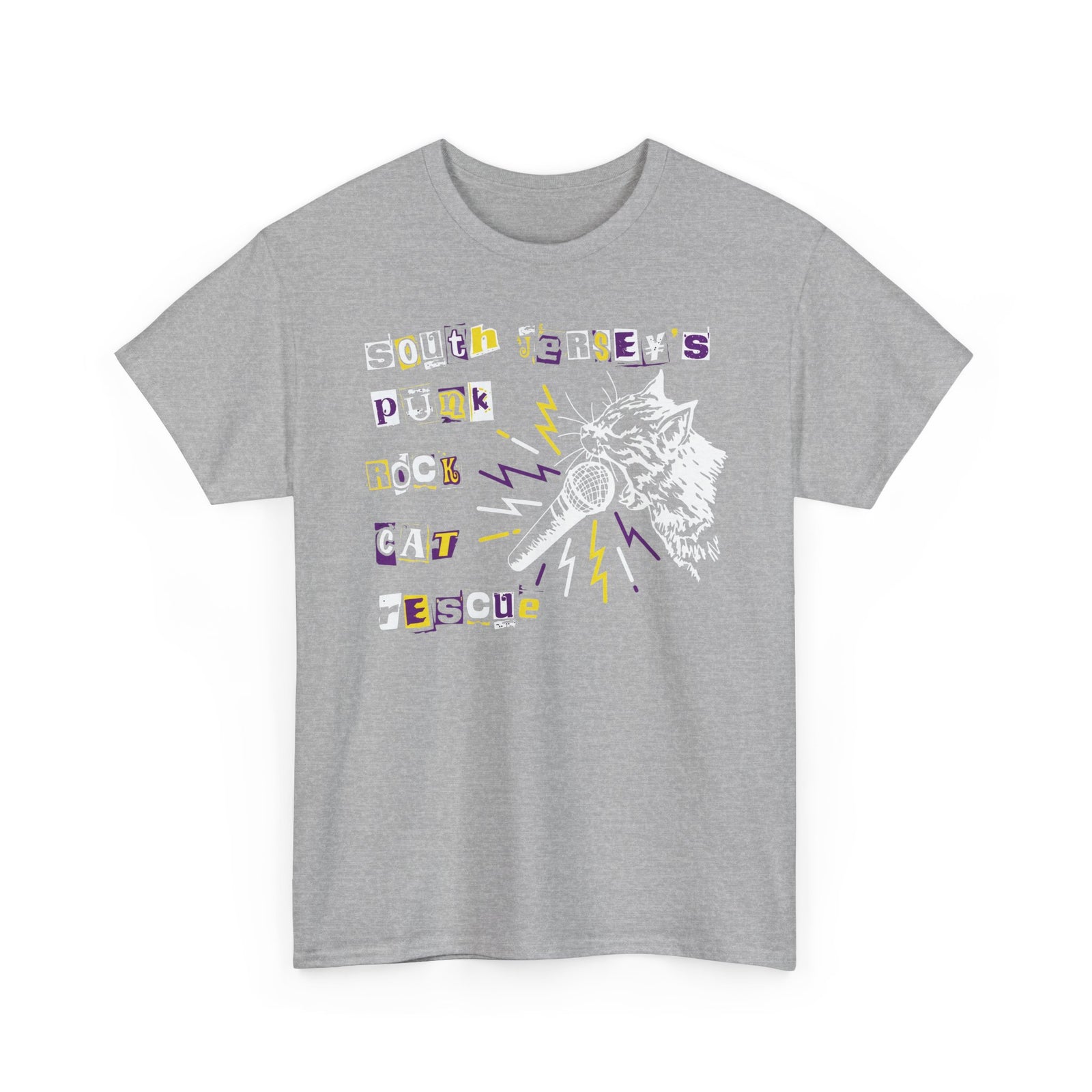 Punk Rock Cat Tee Graphic Band Shirt
