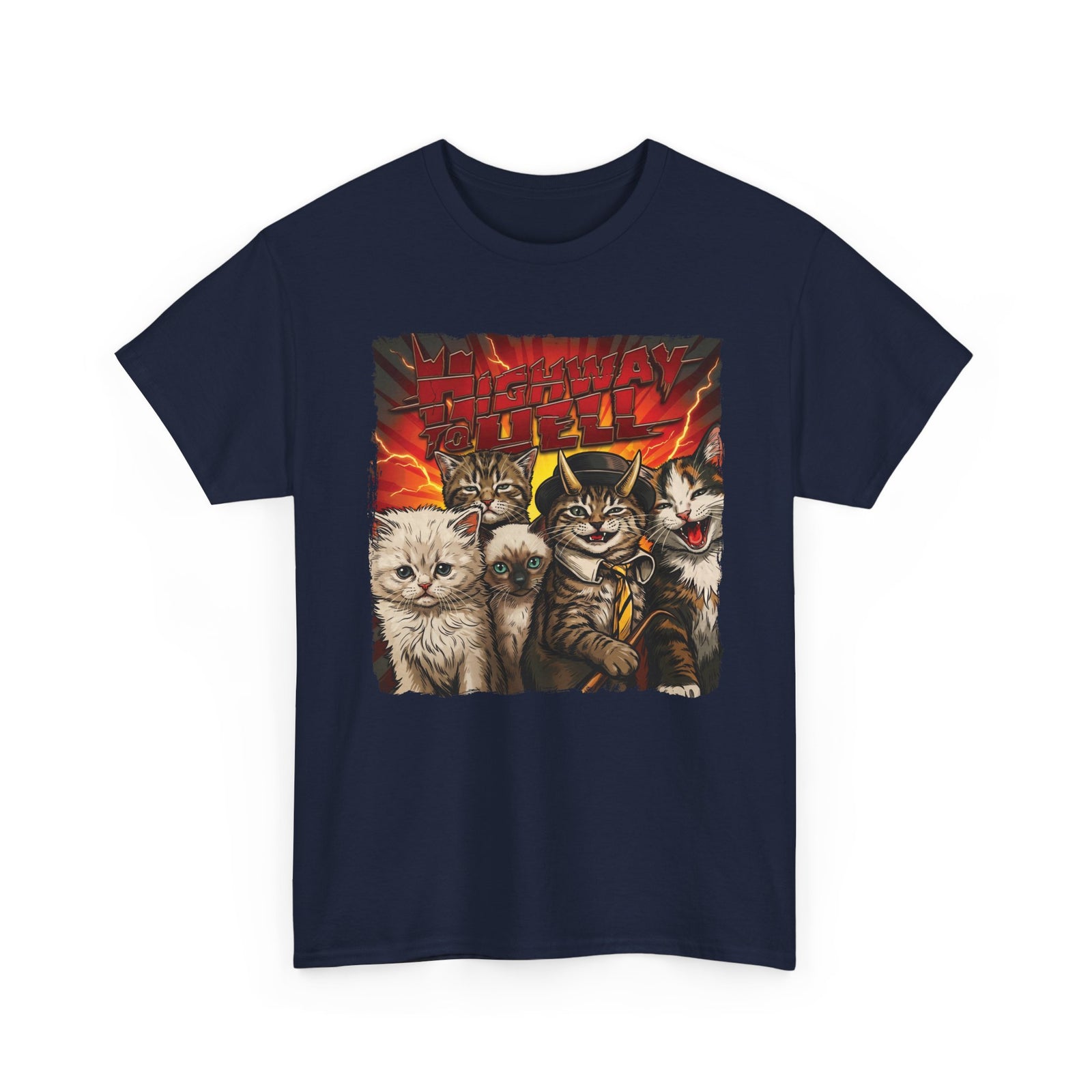 "Highway to Hell" Hard Rock Cats Parody T-Shirt