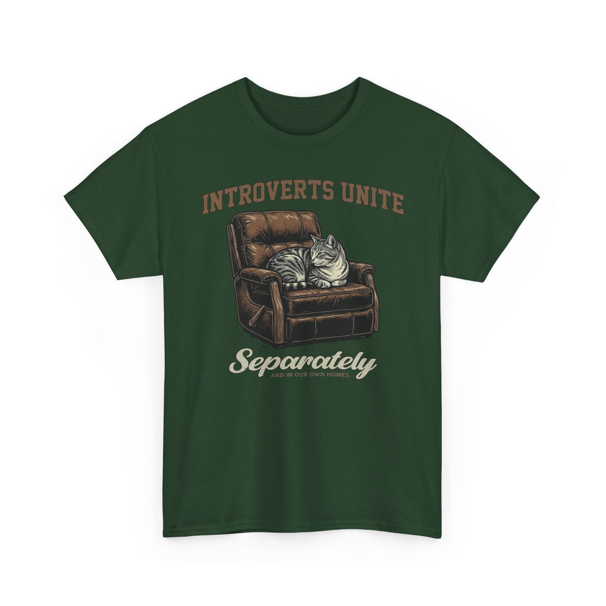 Introverts Unite Cat T-Shirt — Funny Cat Graphic Tee for Introverts
