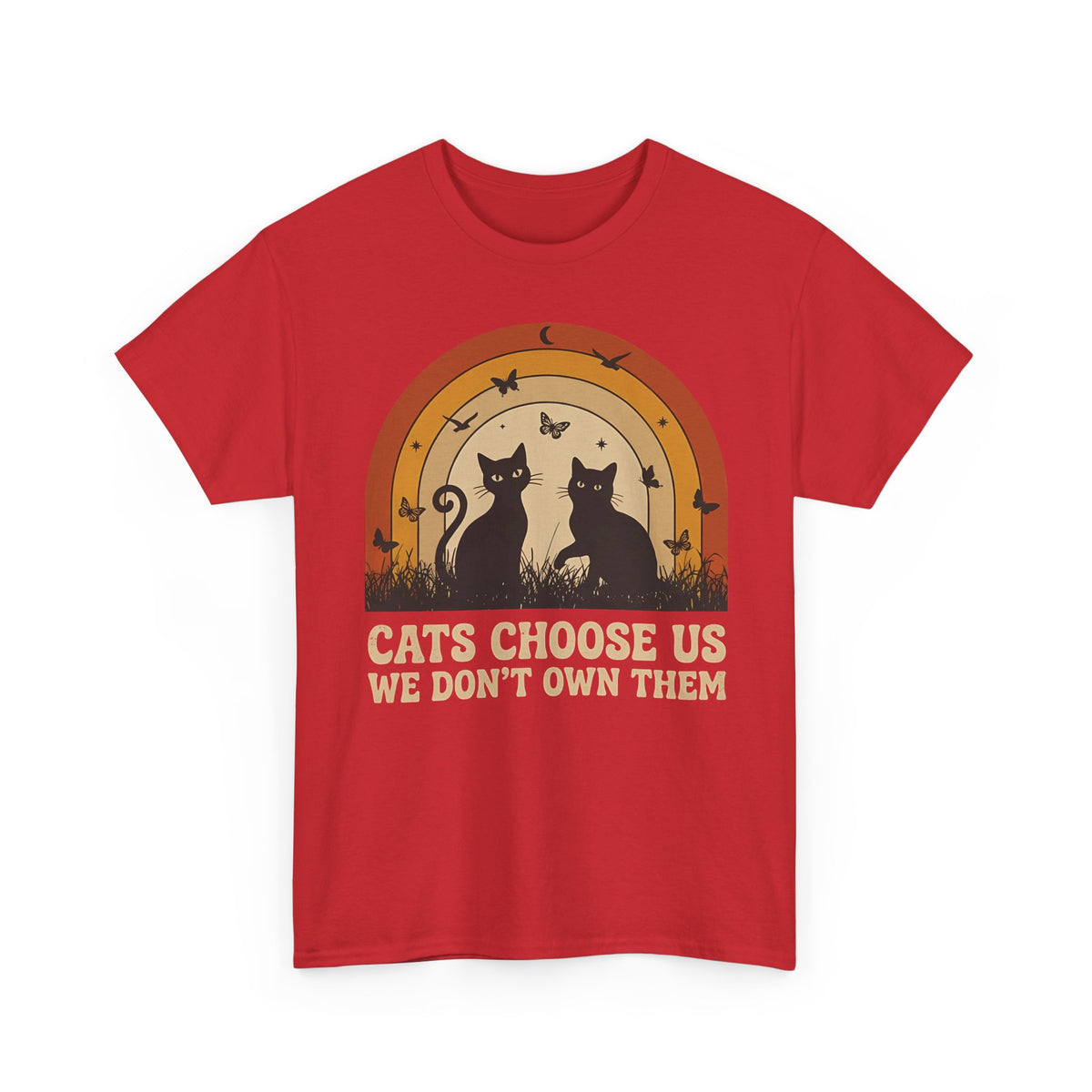 Cats Choose Us Tee — "Cats Choose Us, We Don't Own Them" Cat Lover T‑Shirt