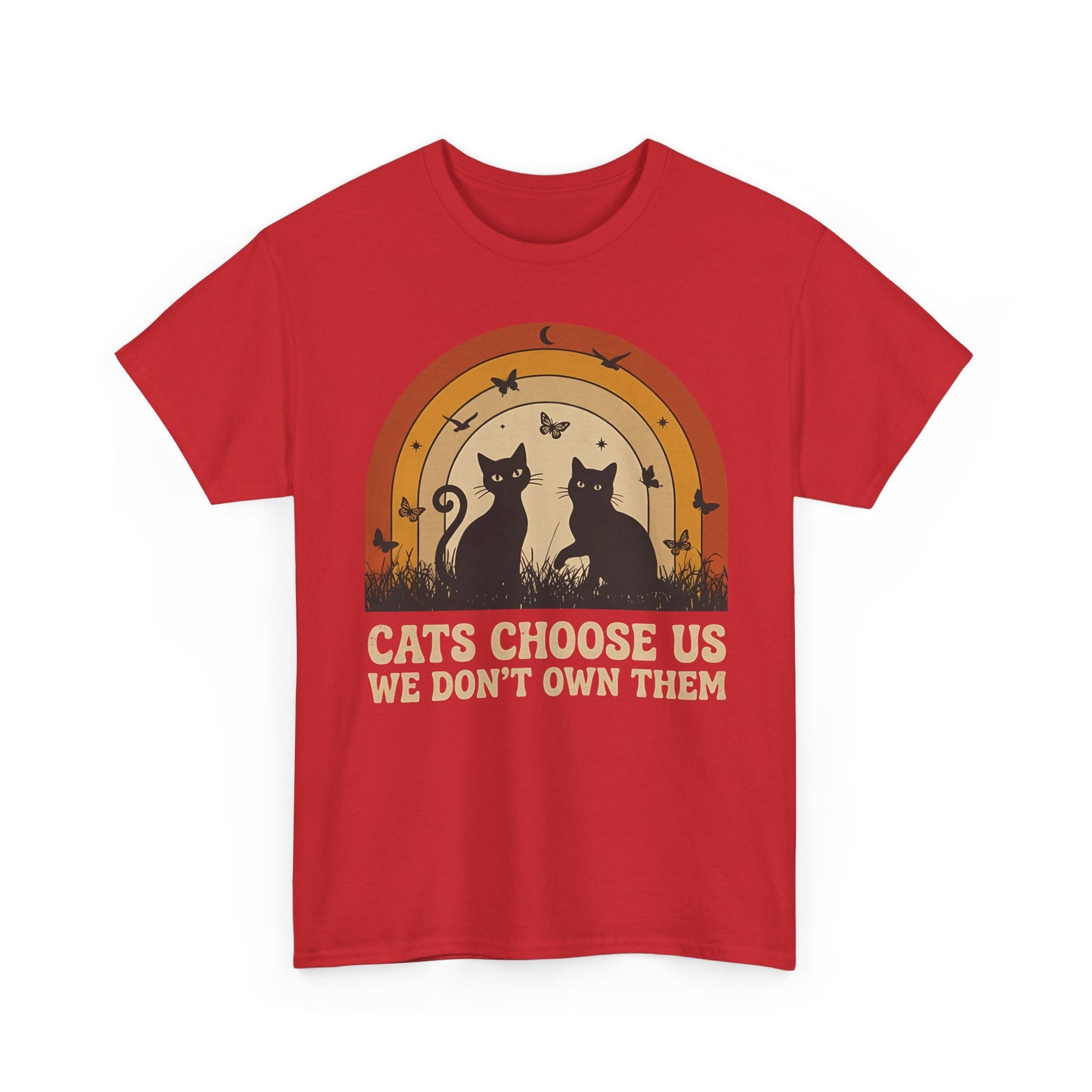 Cats Choose Us Tee — "Cats Choose Us, We Don't Own Them" Cat Lover T‑Shirt