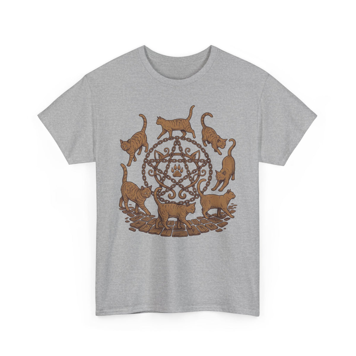 Witchy Cat Pentagram Tee