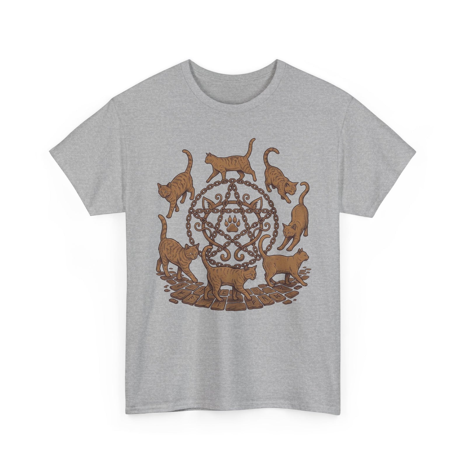 Witchy Cat Pentagram Tee