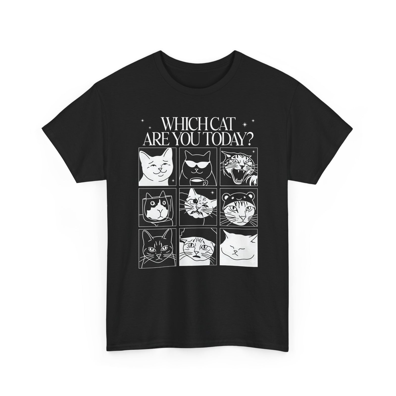 Which Cat You Choose Today T-Shirt — Playful Cat Lover Graphic Tee