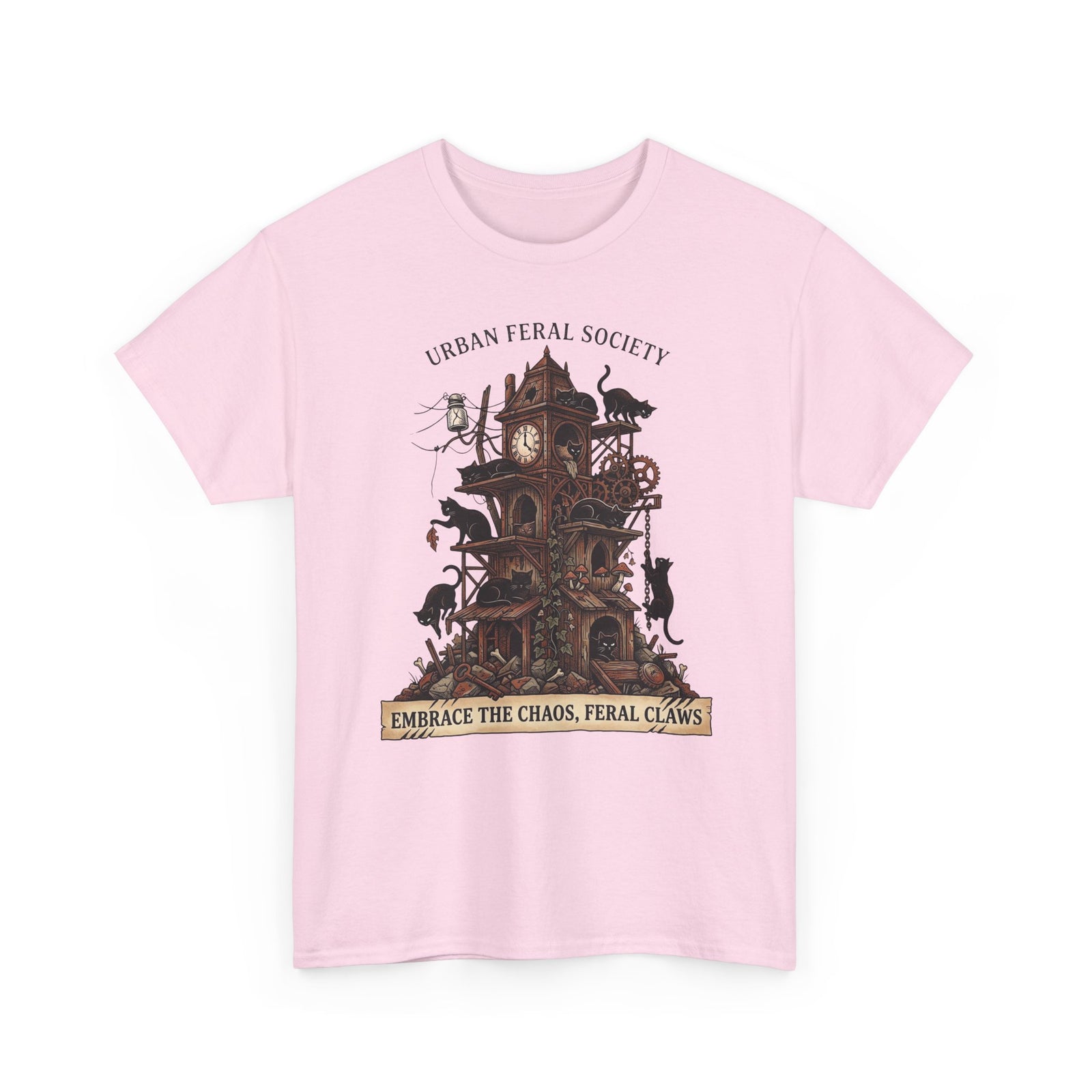 Black Cats Urban Feral Society T-Shirt