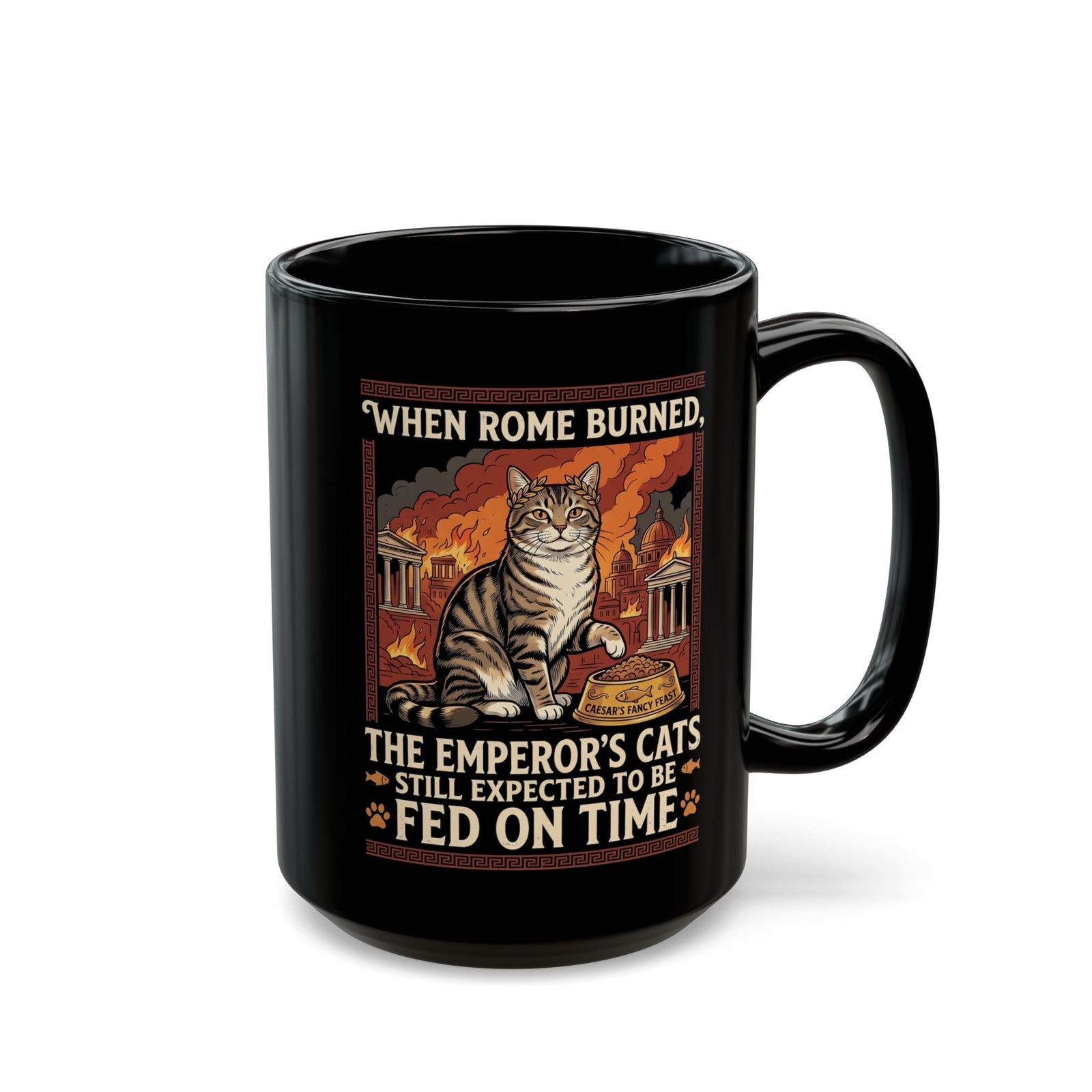 Ancient Roman 'Caesar' Cat Lover Mug