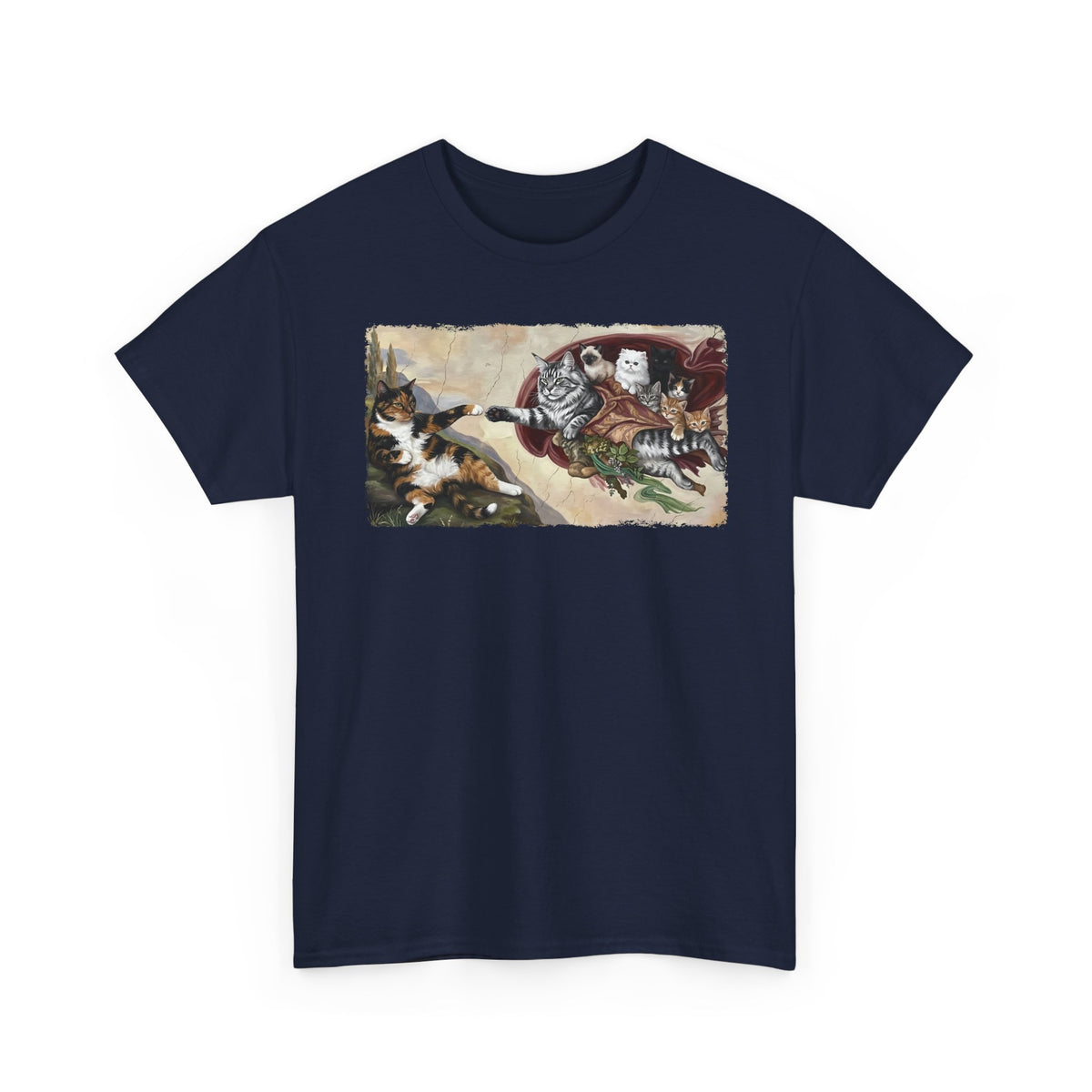 The Creation of Adam Cats T-Shirt