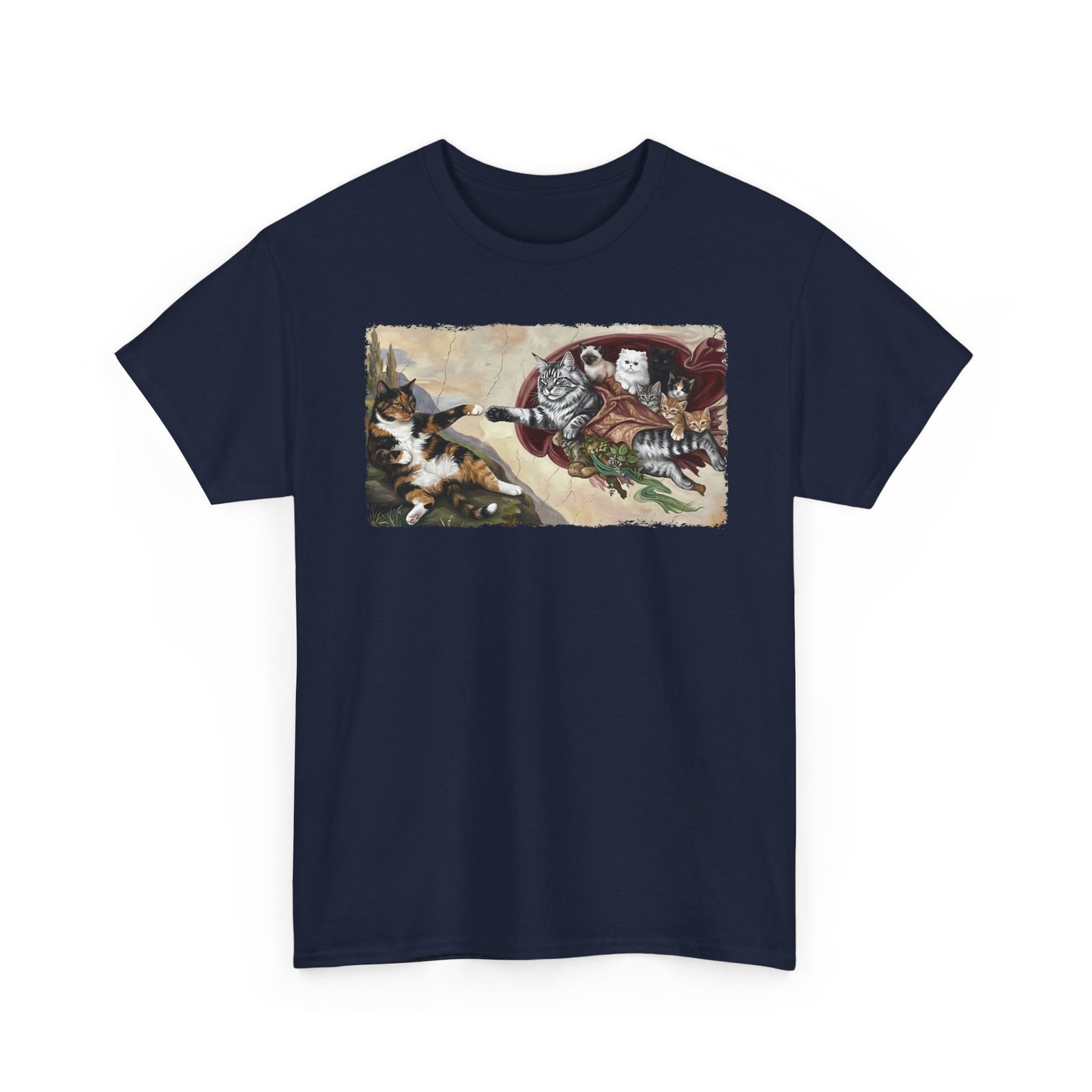 The Creation of Adam Cats T-Shirt