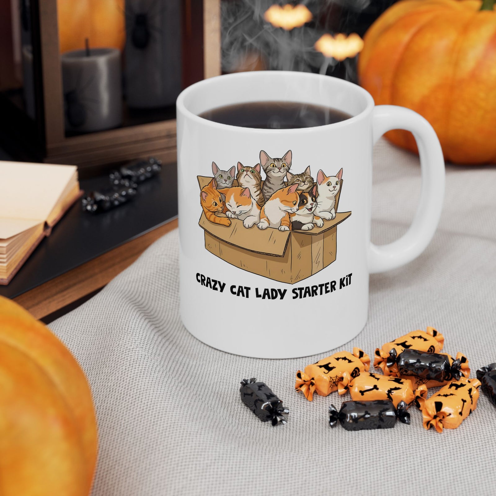 Crazy Cat Lady Starter Kit Ceramic Mug
