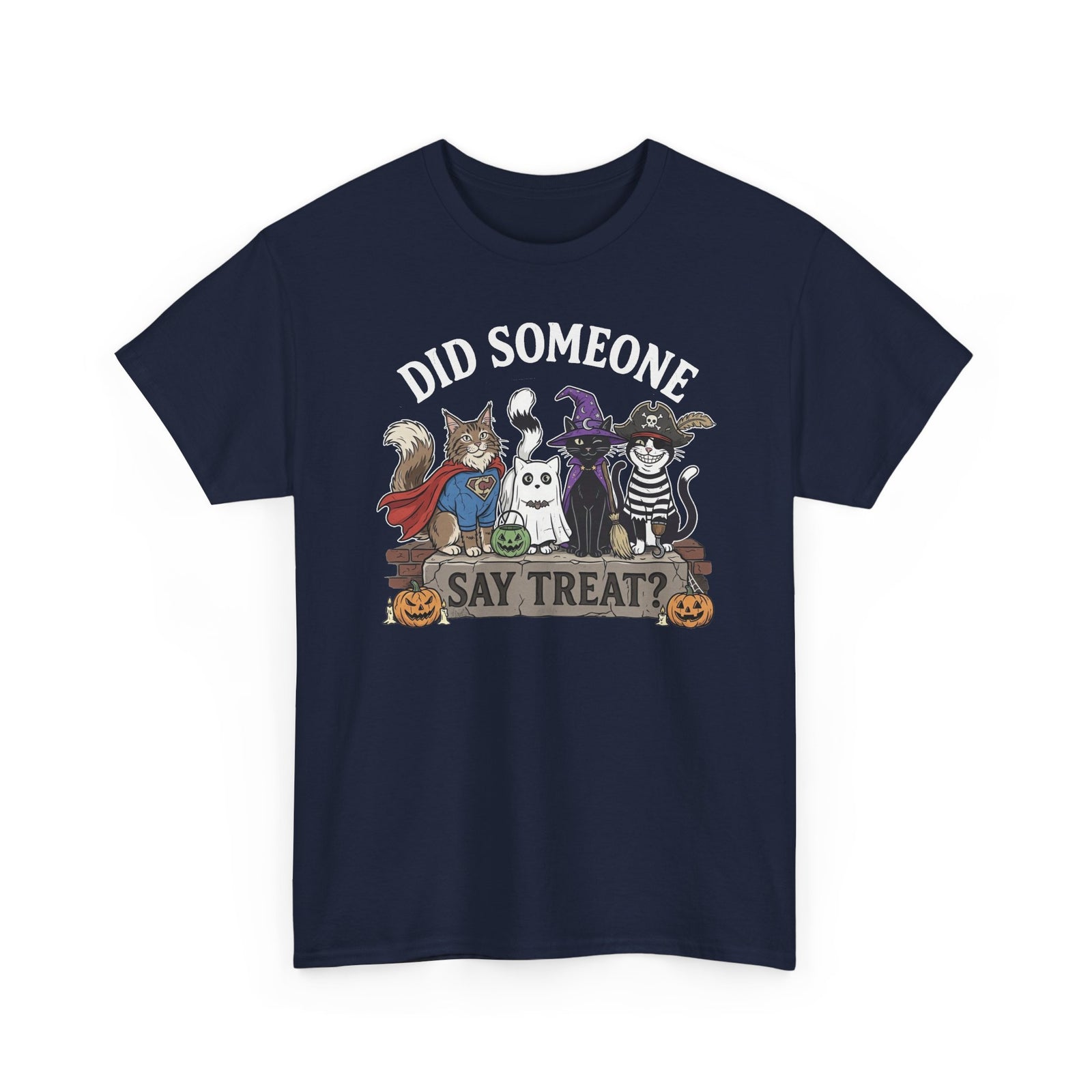 Halloween Cats "Did Someone Say Treat?" T-Shirt
