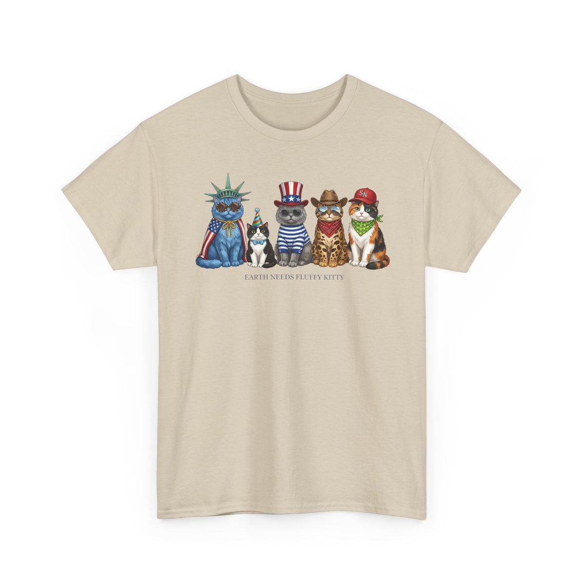Earth Needs Fluffy Kitty T-Shirt