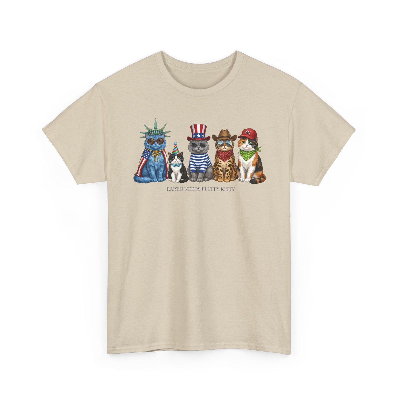 Earth Needs Fluffy Kitty T-Shirt