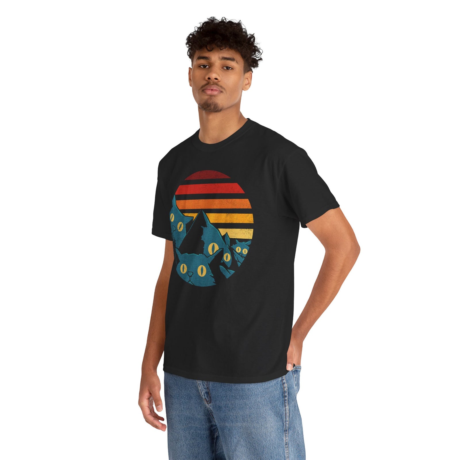 Meowtains Cat Graphic T-Shirt