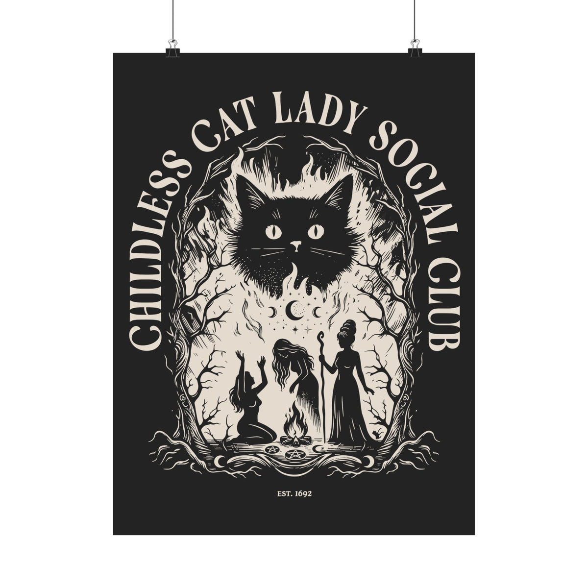 Childless Cat Lady Social Club Poster