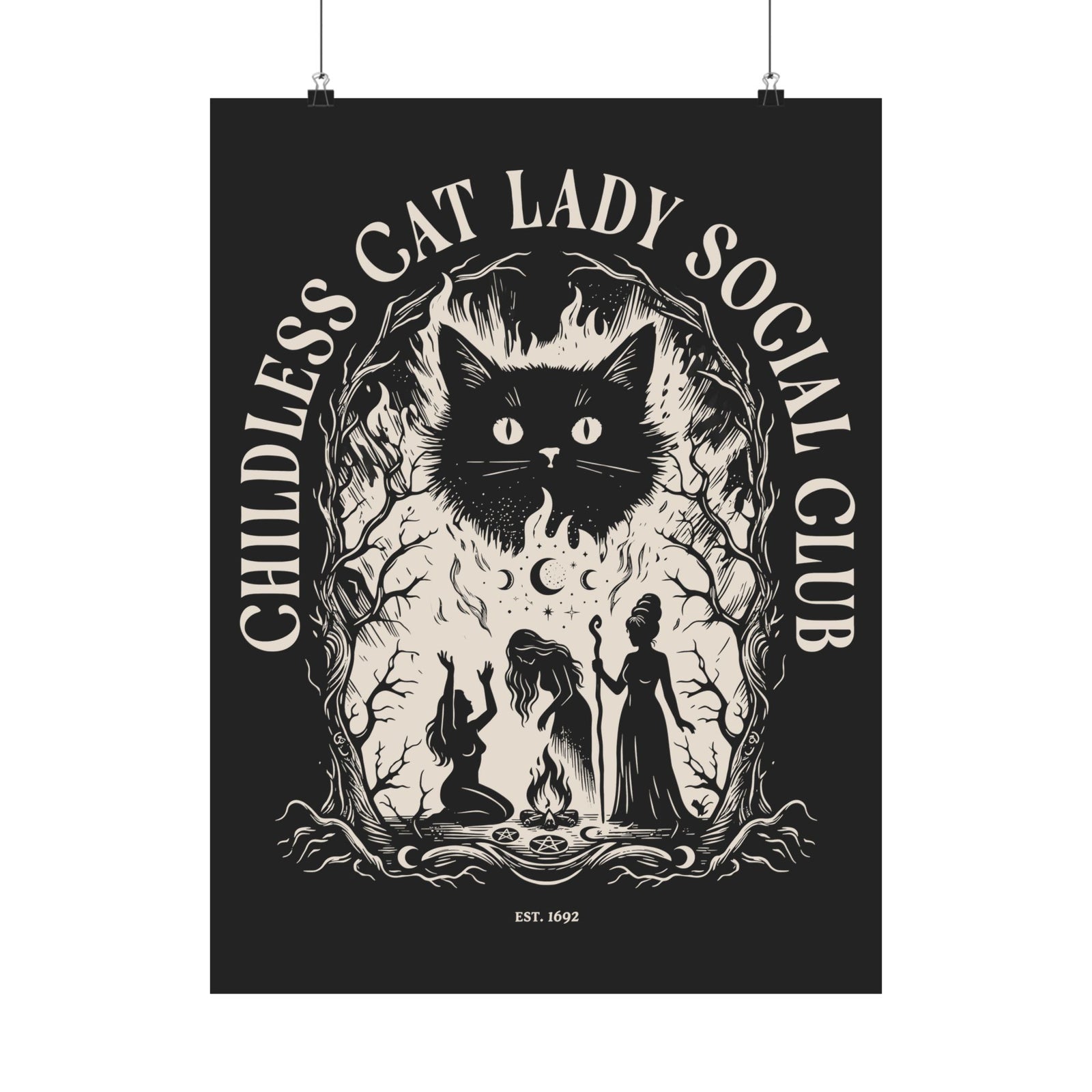 Childless Cat Lady Social Club Poster