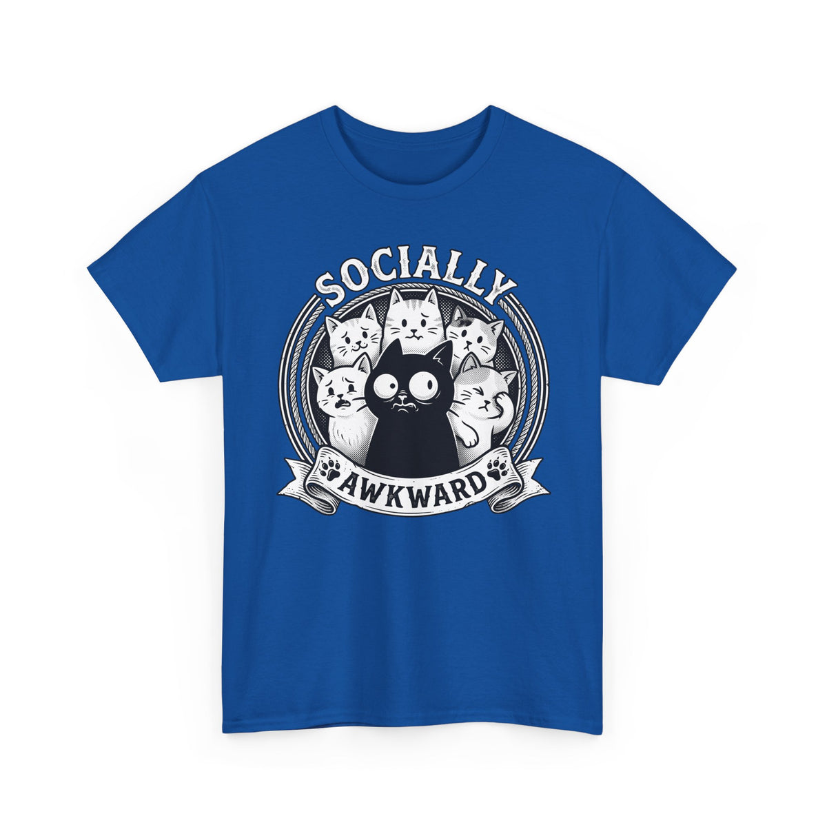 Socially Awkward Black Cat T-Shirt