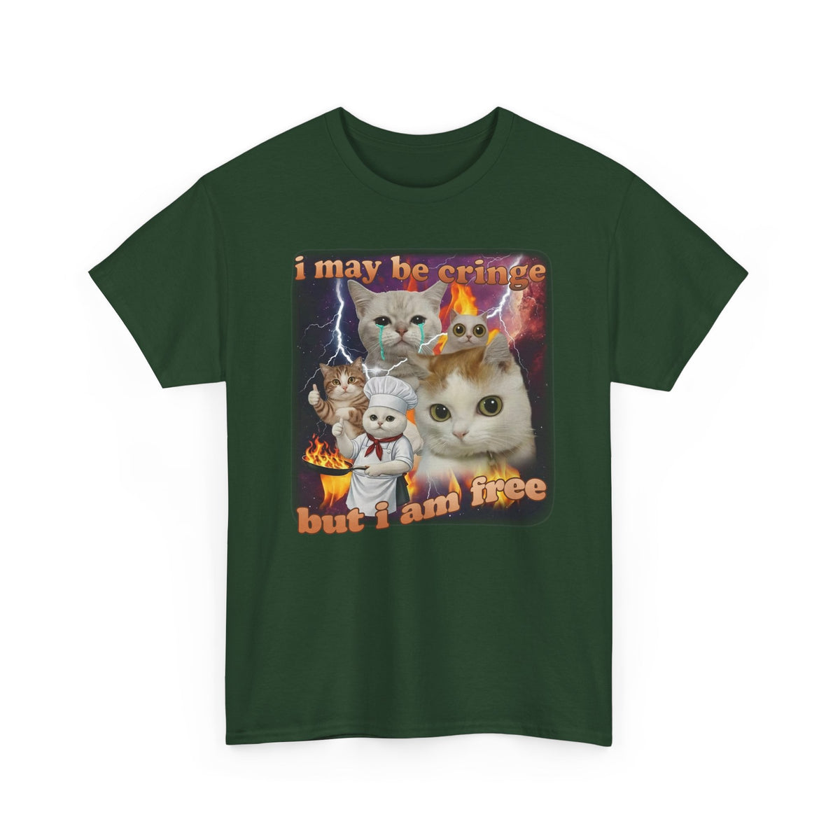 "I May Be Cringe But I Am Free" T-Shirt — Funny Self-Expression Tee