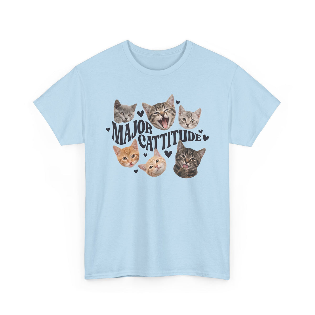 Major Cattitude T-Shirt Funny Cat Attitude Tee