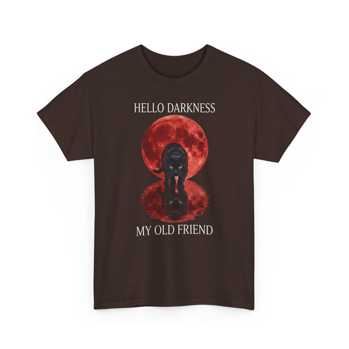 Hello Darkness My Old Friend Black Cat T-Shirt