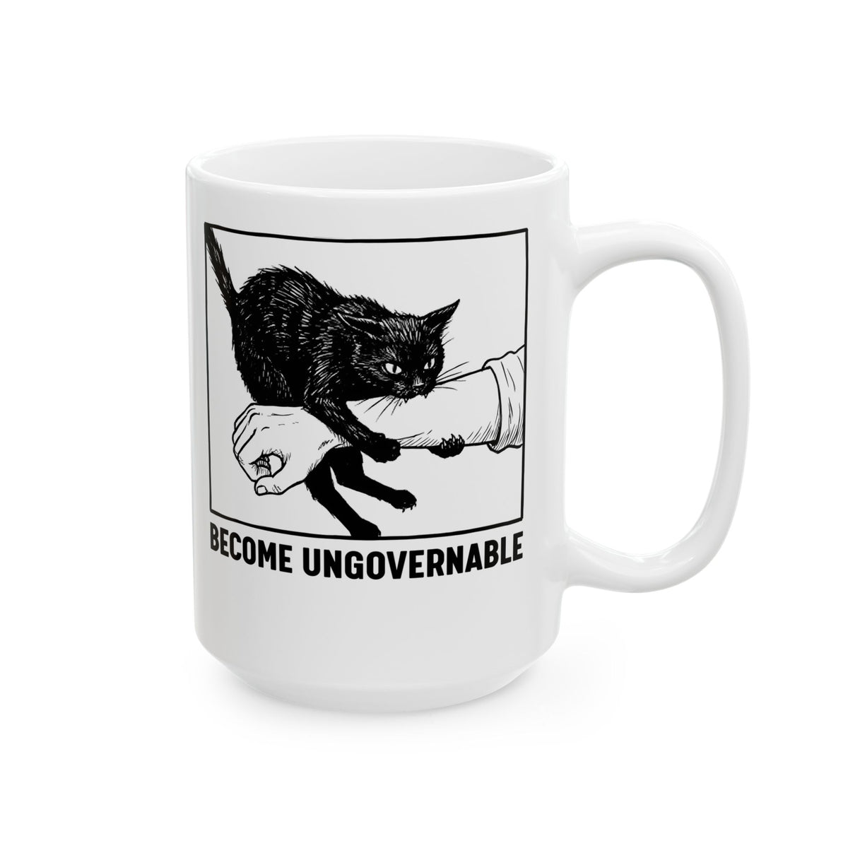 Become Ungovernable Cat Ceramic Mug