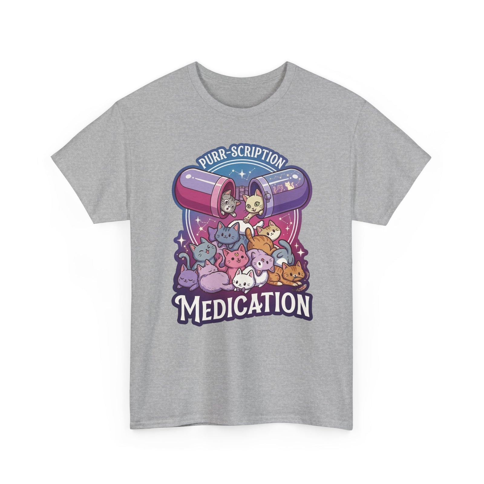 Purr‑Scription Medication Cat T-Shirt