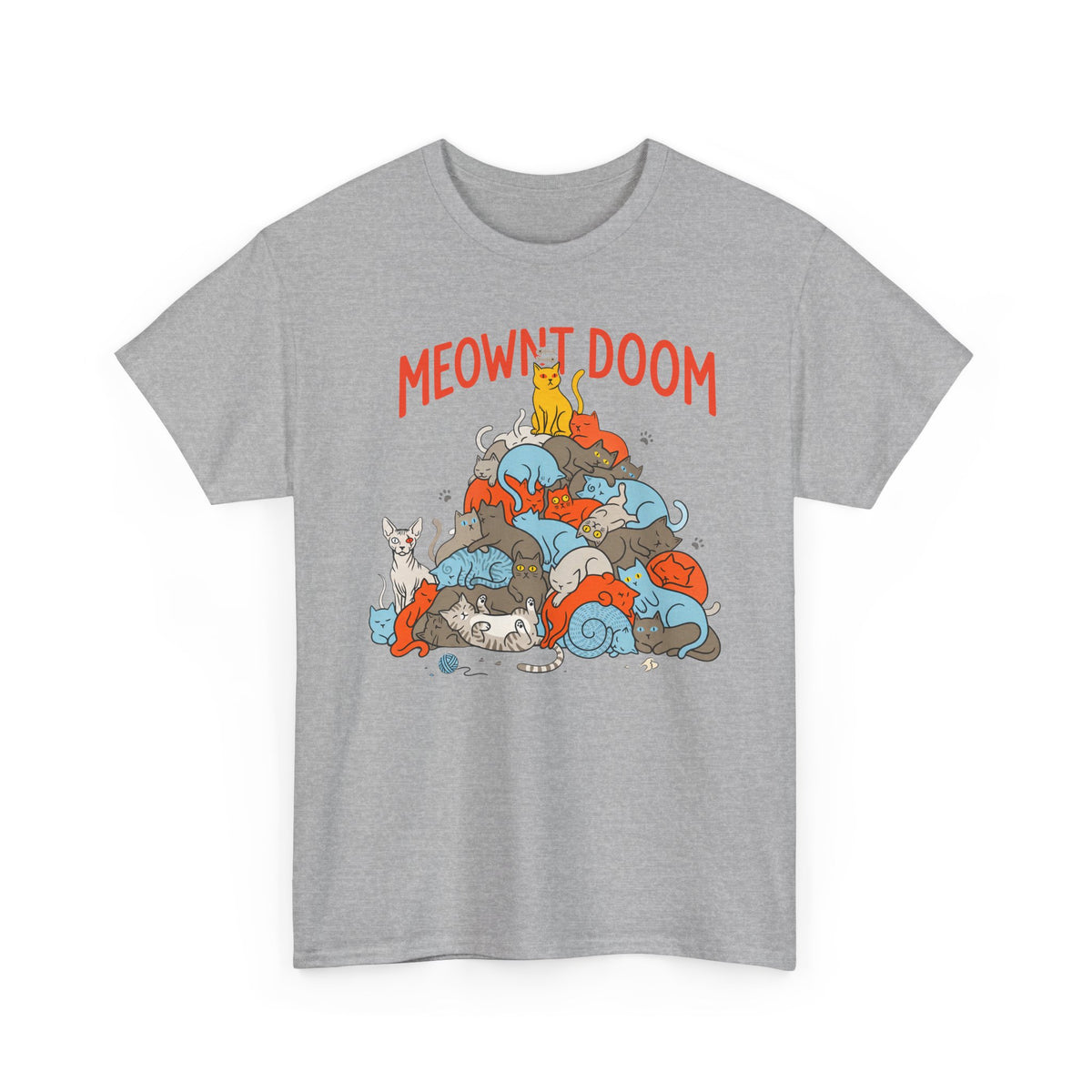 Meownt Doom T-Shirt — Funny Cat 'meownt doom' Graphic Tee