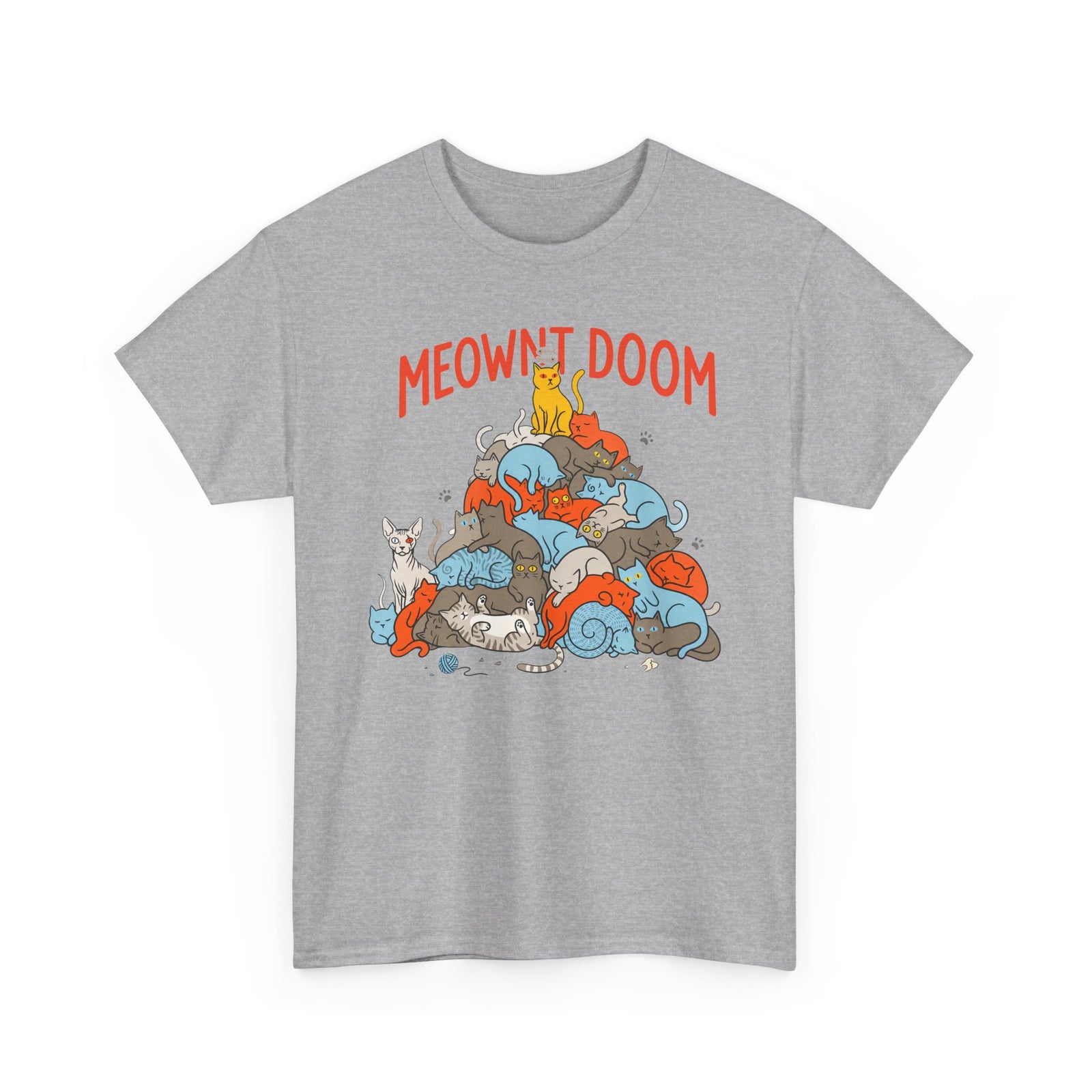 Meownt Doom T-Shirt — Funny Cat 'meownt doom' Graphic Tee