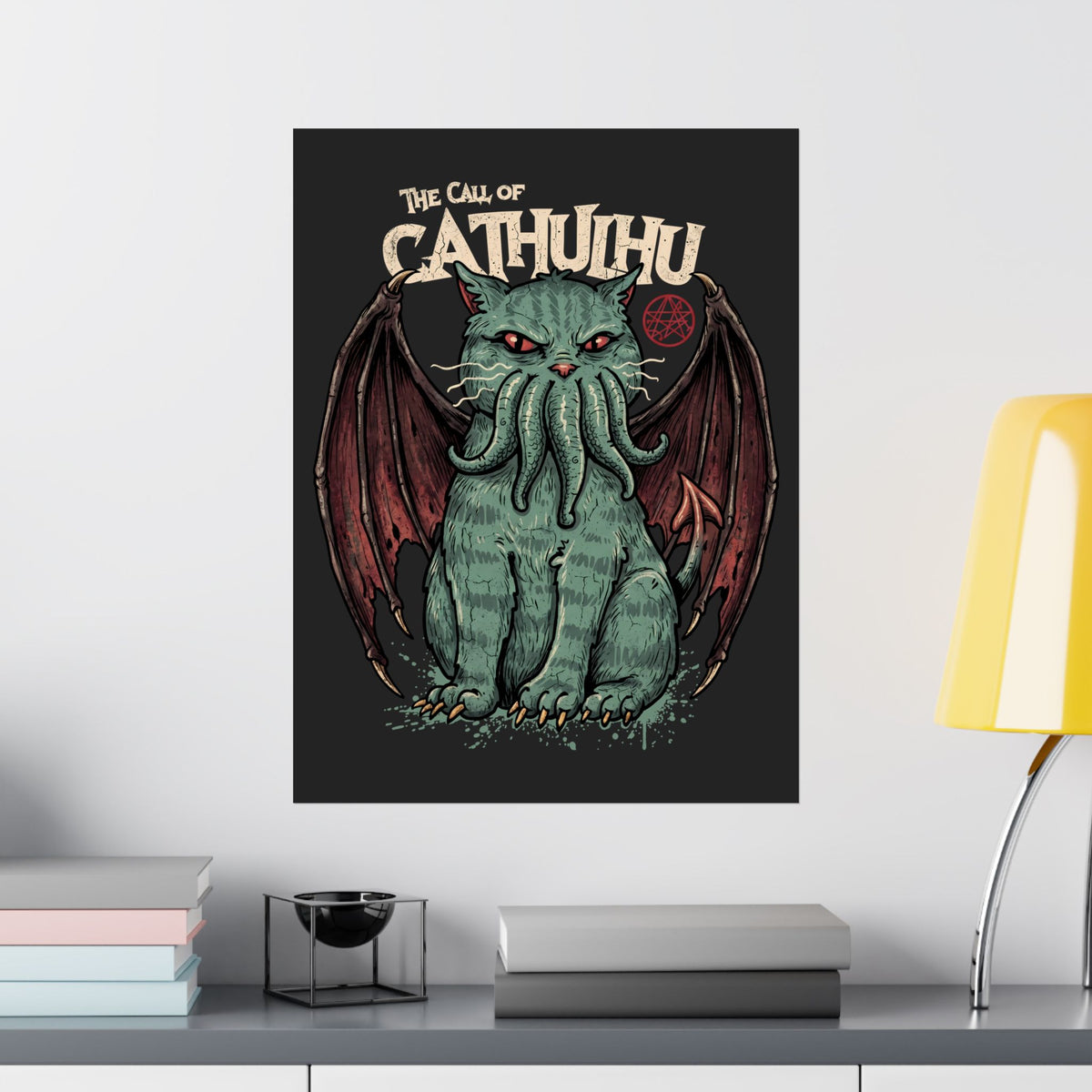 The Call of Cathulhu Poster — Dark Gothic Creepy Cute Wall Art