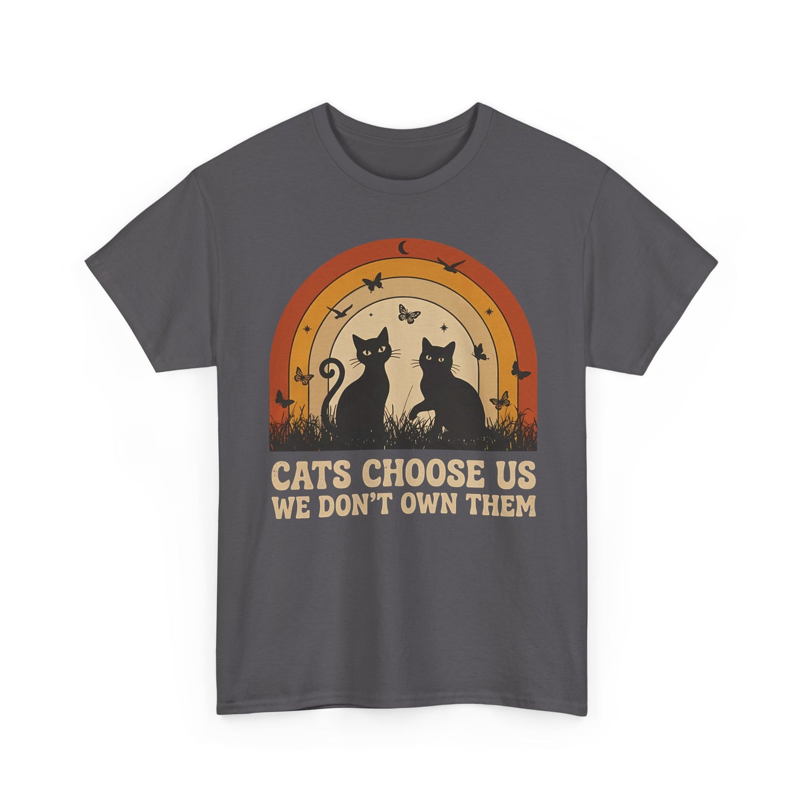 Cats Choose Us Tee — "Cats Choose Us, We Don't Own Them" Cat Lover T‑Shirt