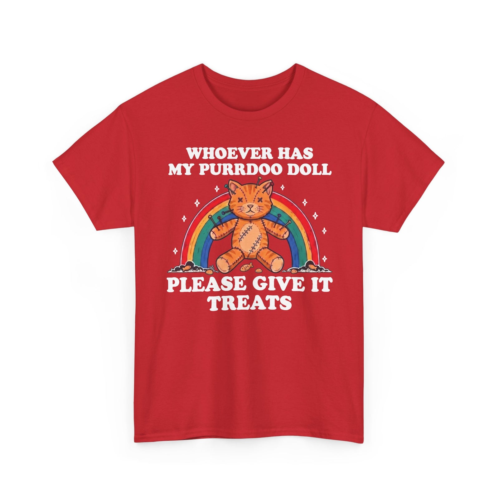 Whoever Has My Purrdoo Doll Please Give It Treats Shirt — Funny Cat Voodoo T-Shirt