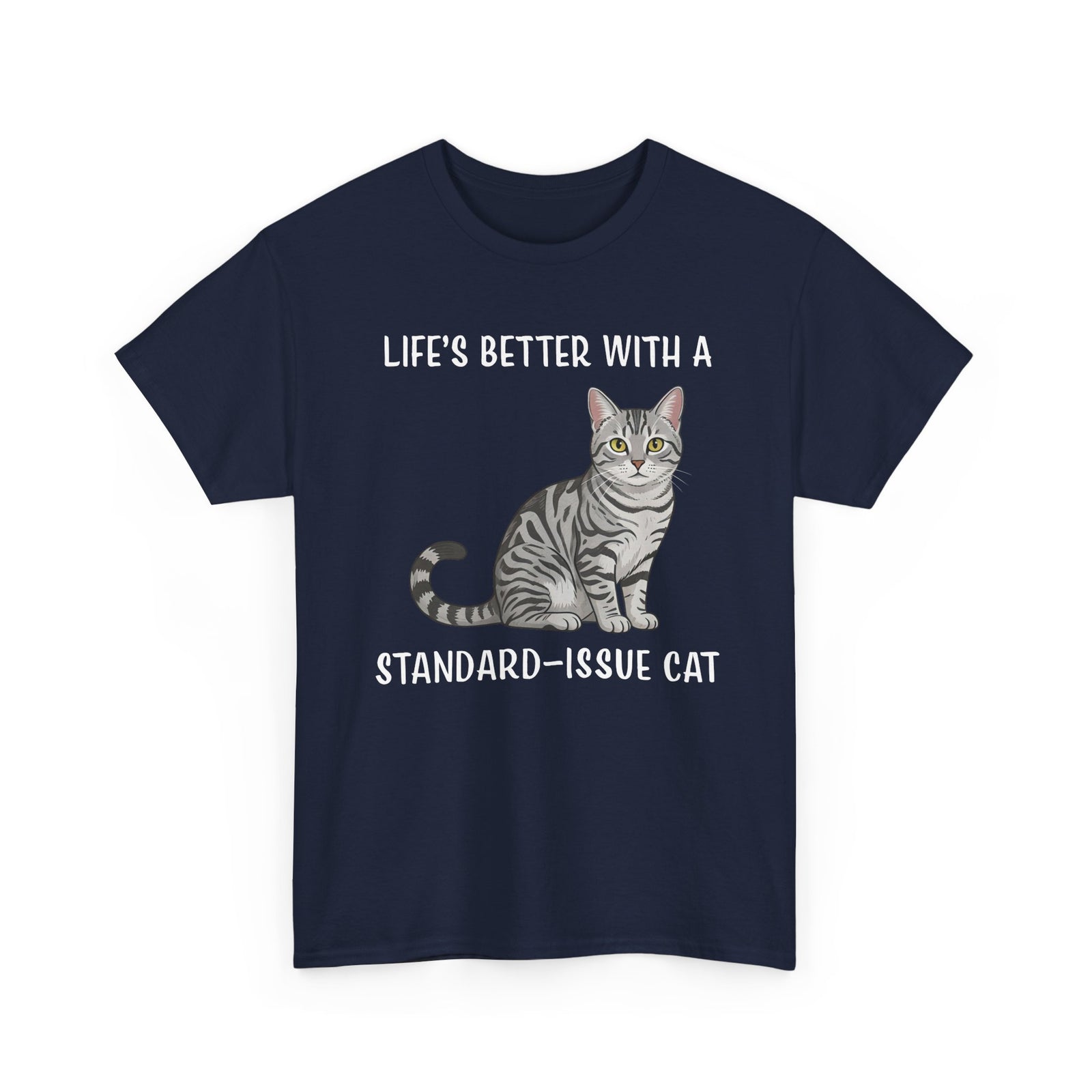 Standard Issue Cat T-Shirt Cute Graphic Cat Tee