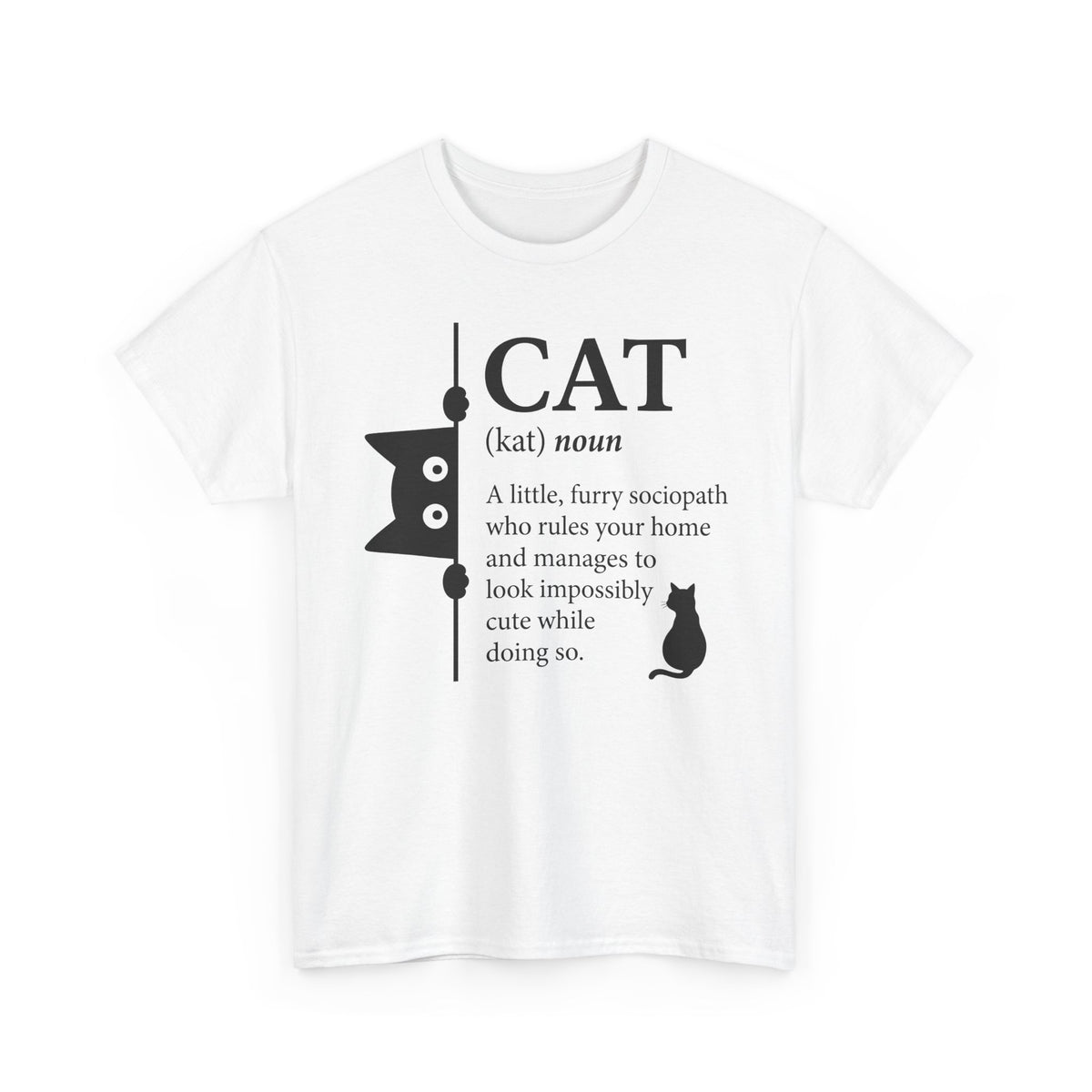 Cat (kat) Definition T-Shirt — Funny Cat Lover Tee