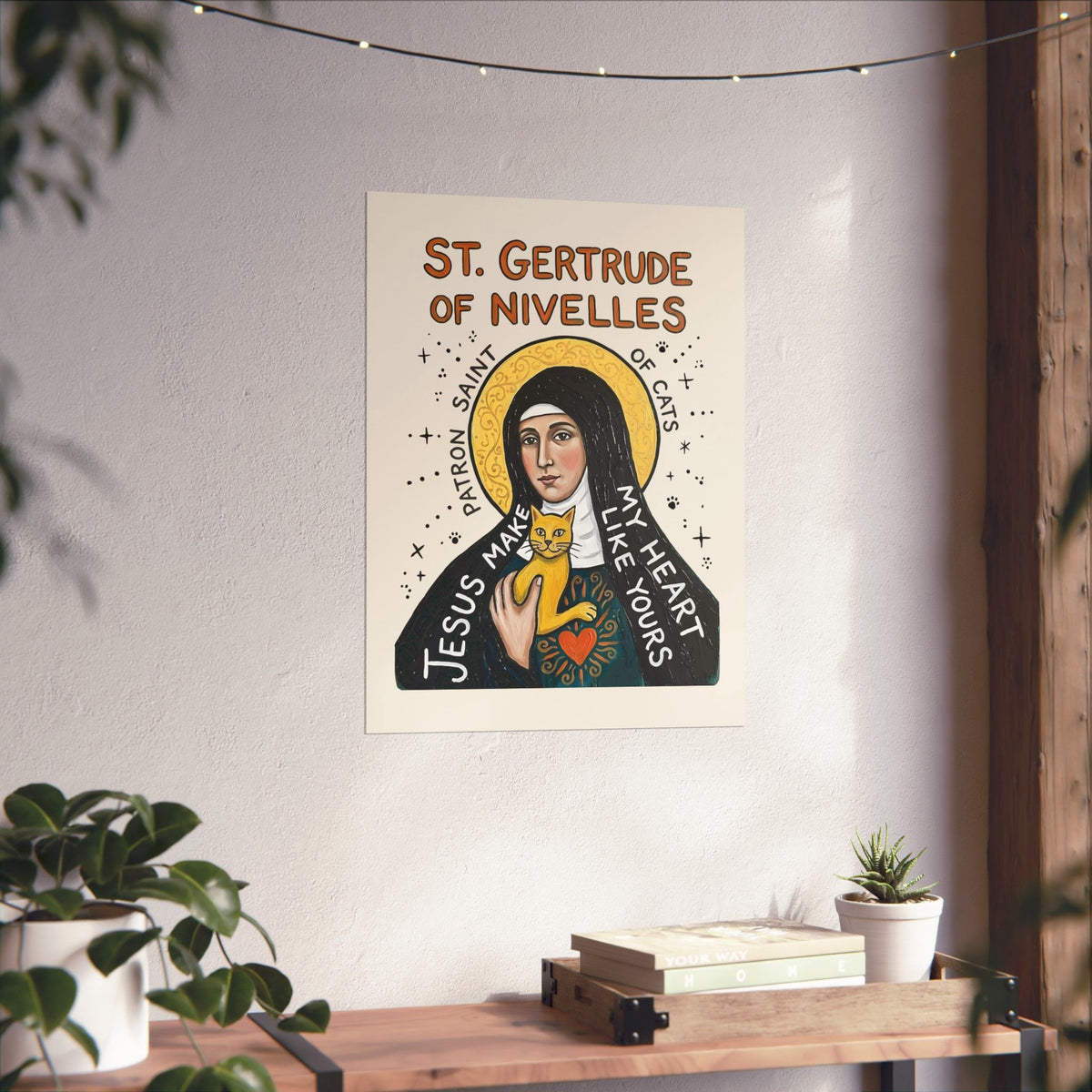 Saint Patron of Cats Poster