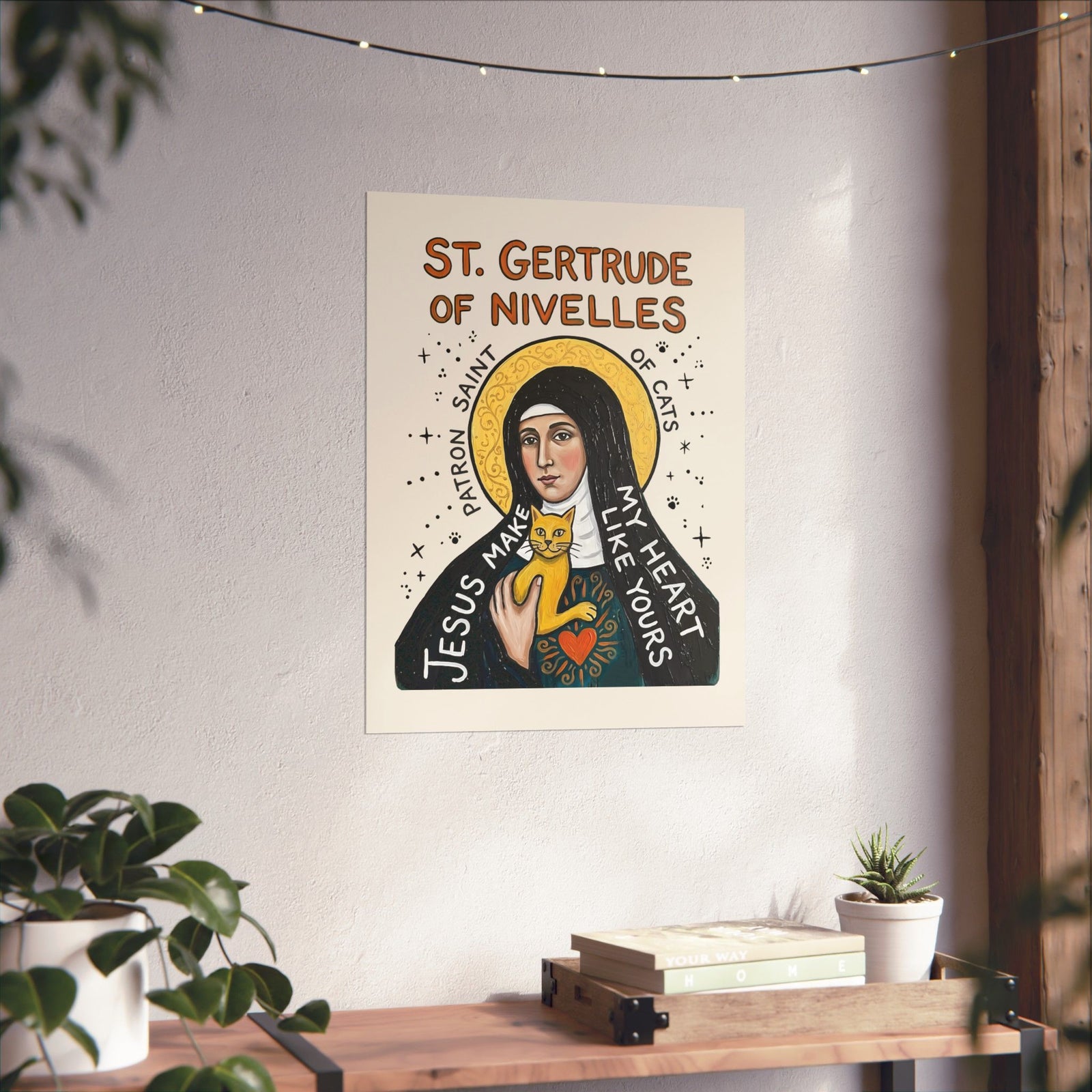 Saint Patron of Cats Poster