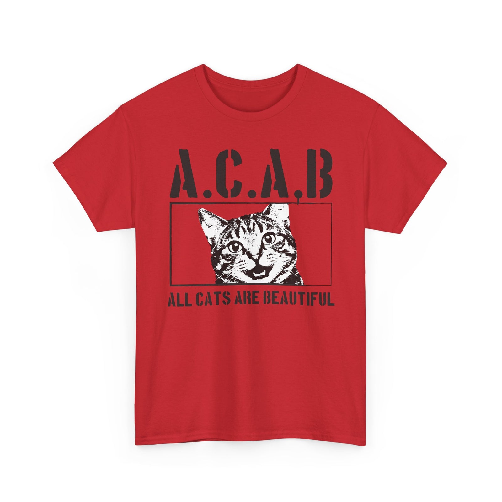 ACAB “All Cats Are Beautiful” T-Shirt — Cute Cat Lover Graphic Tee