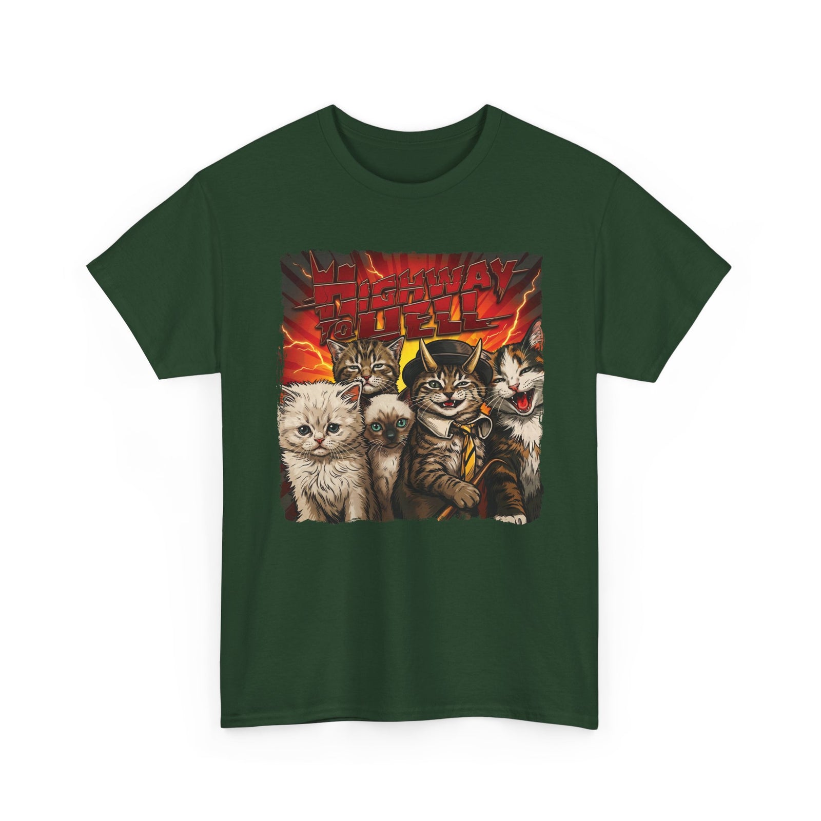 "Highway to Hell" Hard Rock Cats Parody T-Shirt