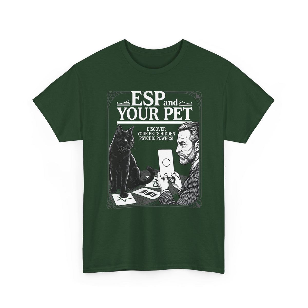 ESP & Your Pet Cat T-Shirt — Psychic Cat Lover Tee