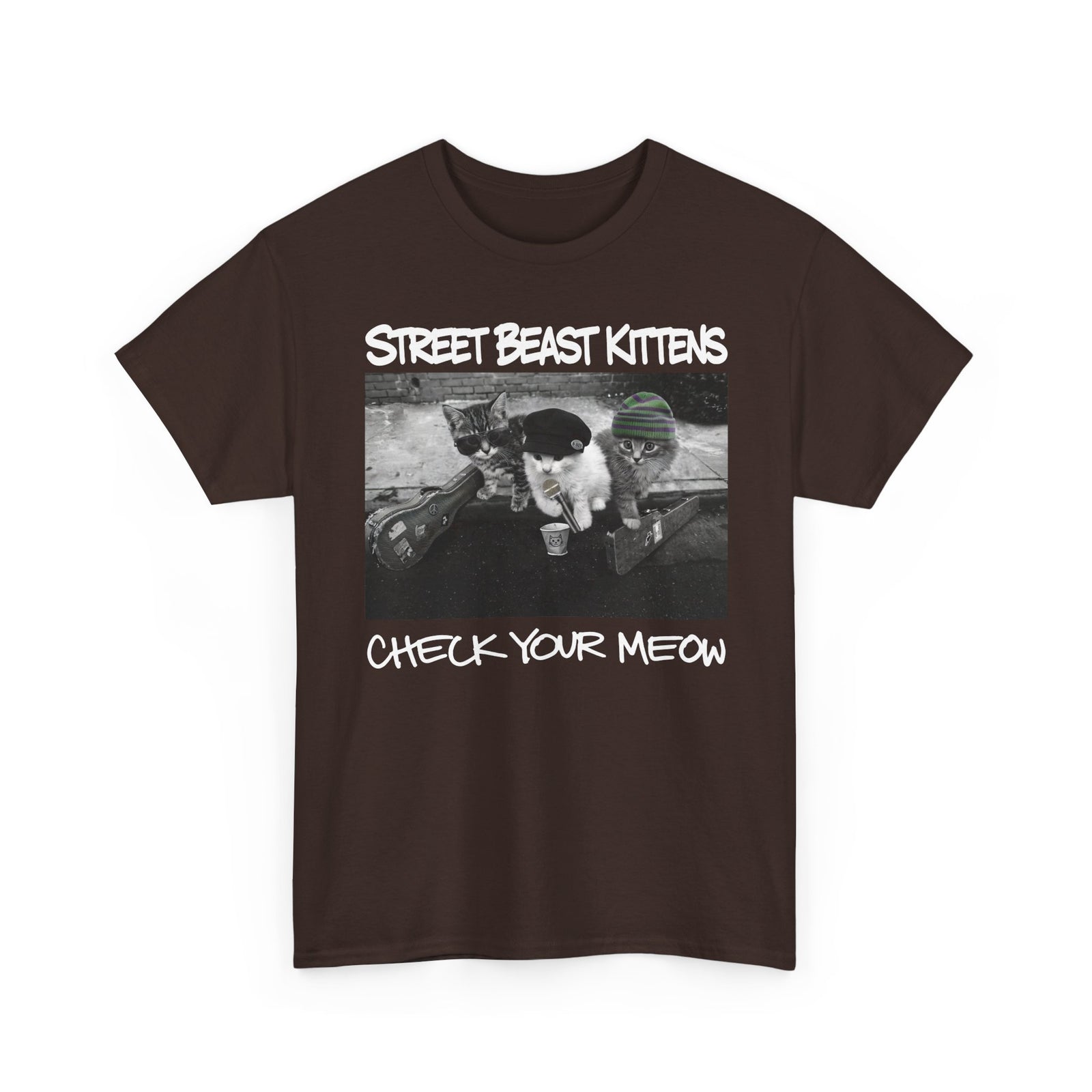 Street Beast Kittens "Check Your Meow" T-Shirt